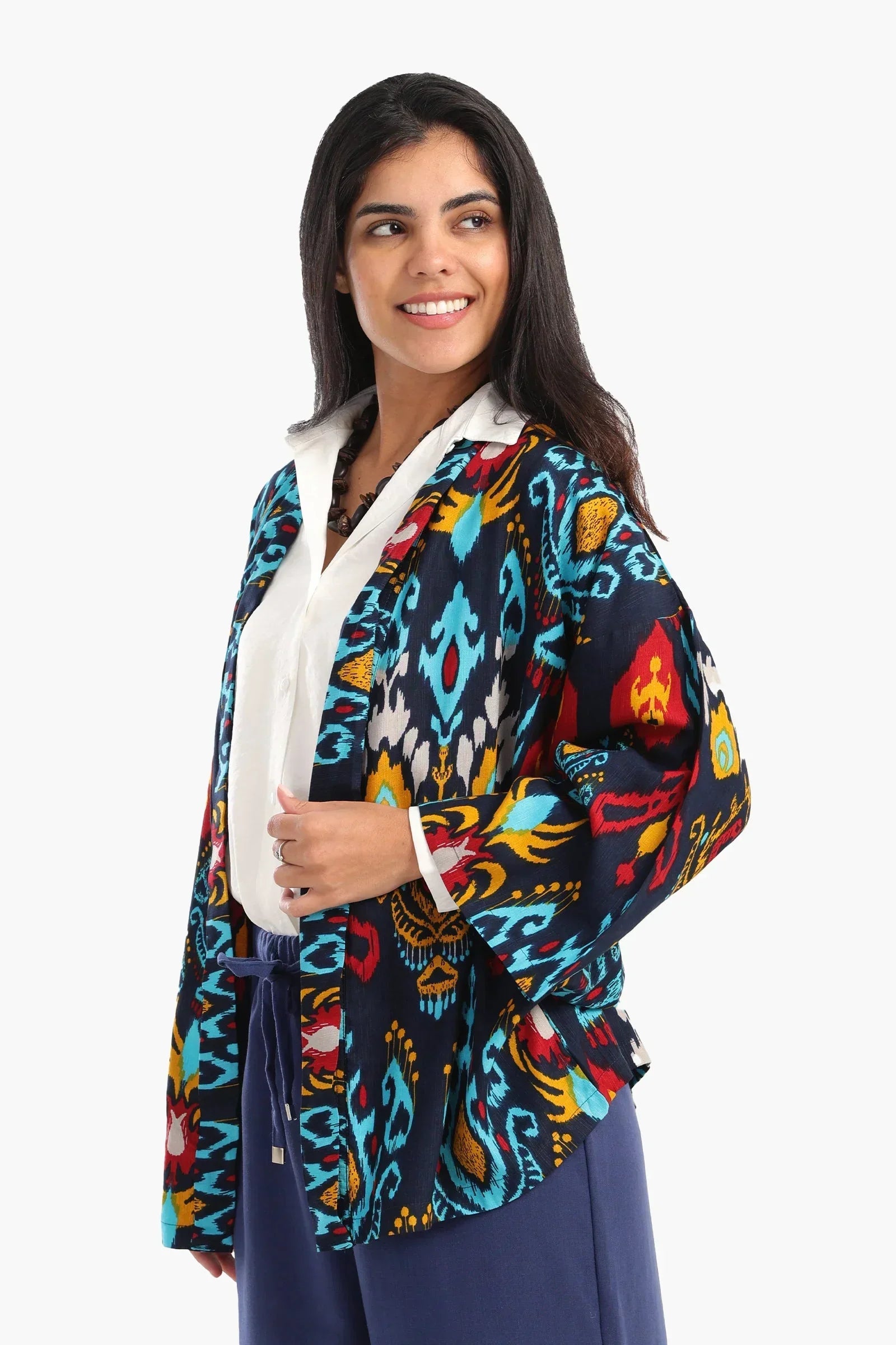 Clue - Elegant Printed Cardigan 3
