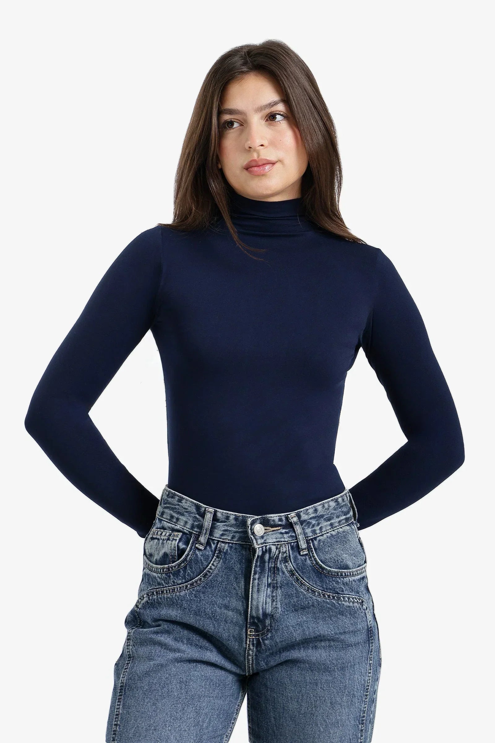 Carina - Slim Fit High-Neck Top 10