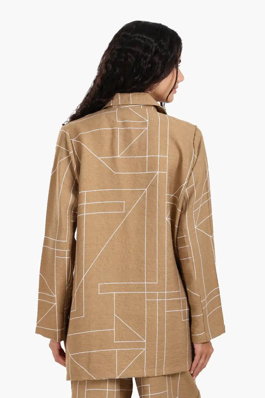 Carina - Linear Print Lounge Jacket 3