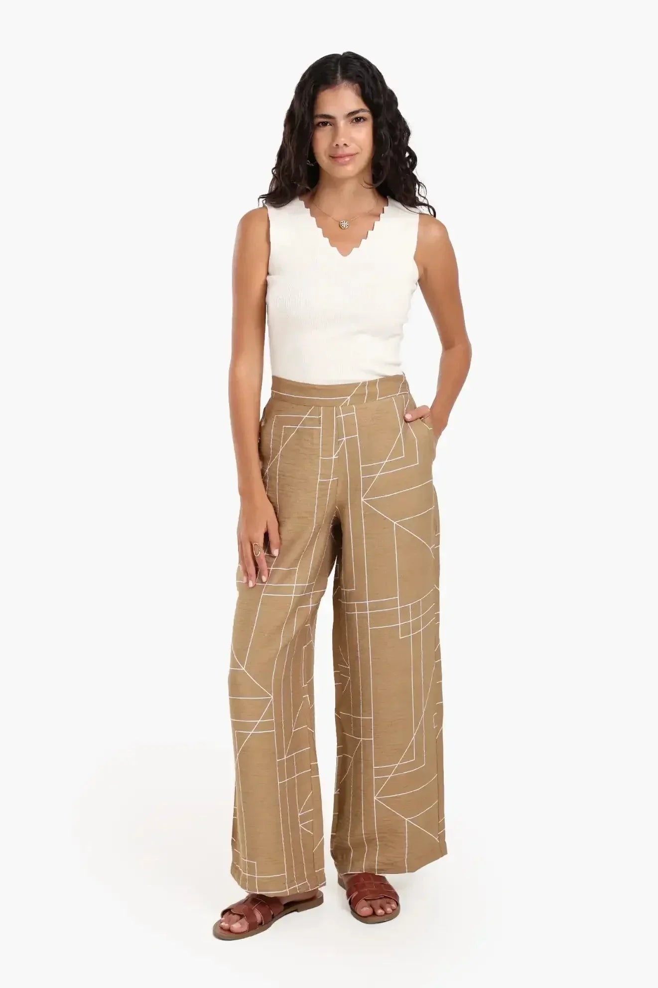 Carina - Lounge Pants with Geometric Pattern 9