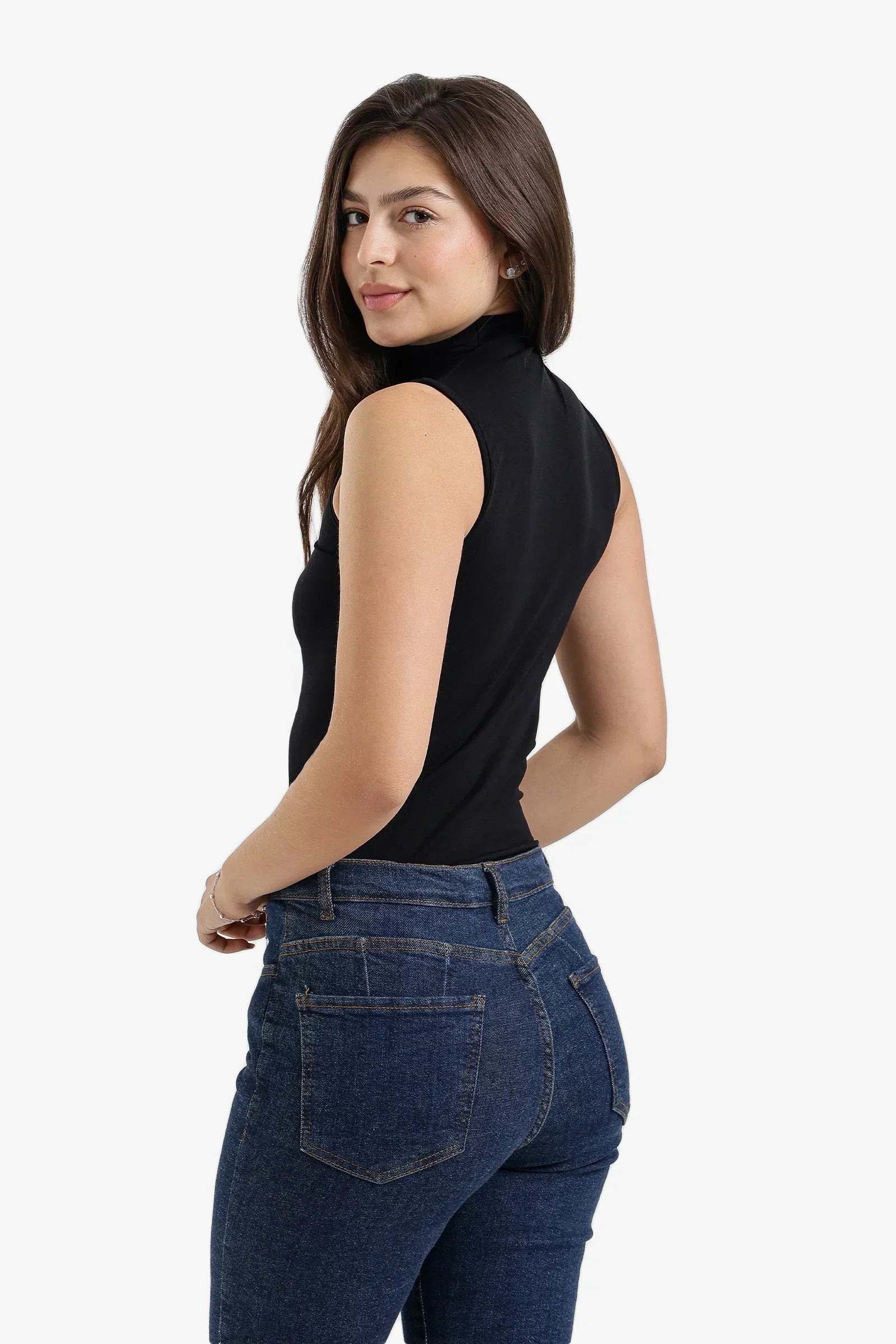 Carina - Sleeveless High Neck Top 11