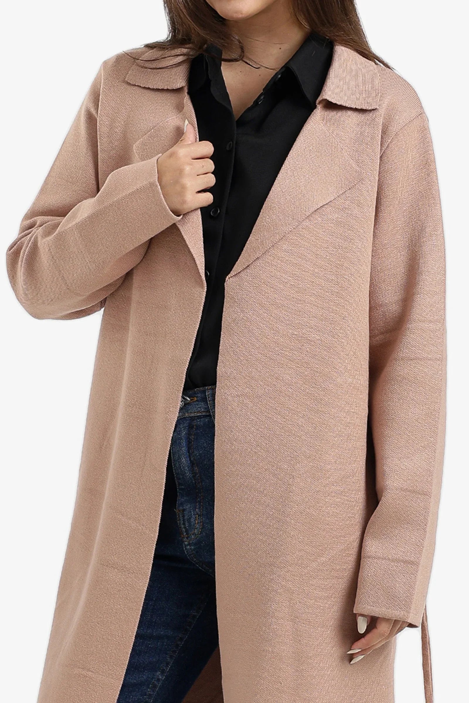 Carina - Knee-Length Belted Coat 2