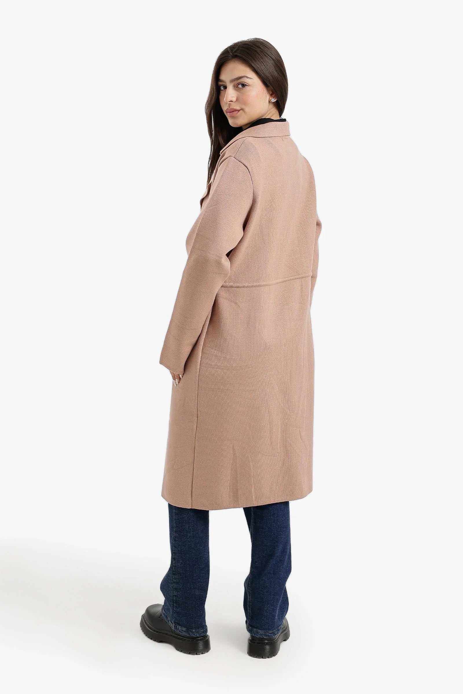 Carina - Knee-Length Belted Coat 1