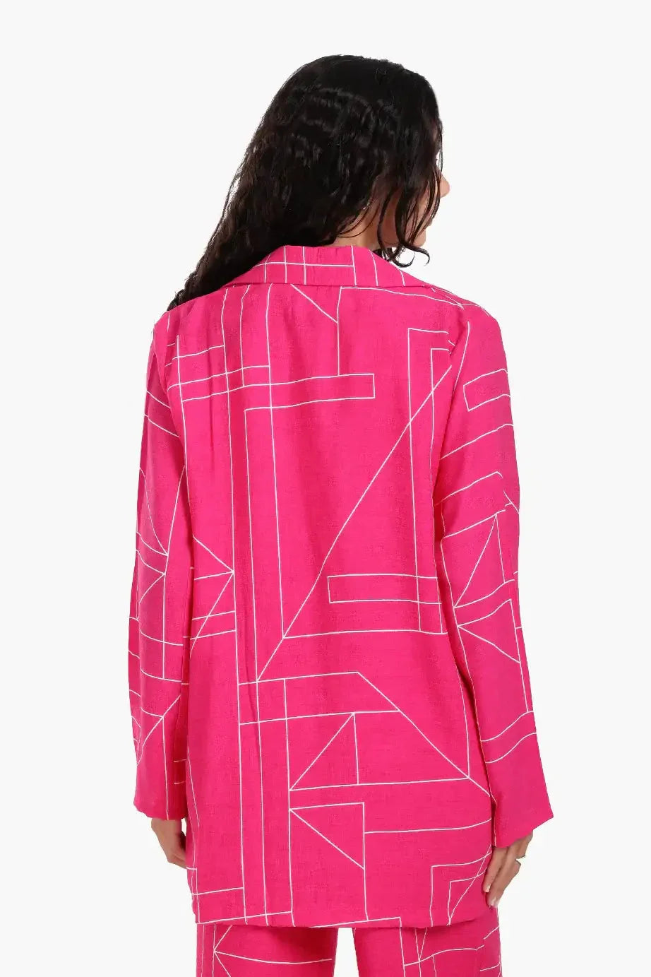 Carina - Linear Print Lounge Jacket 8