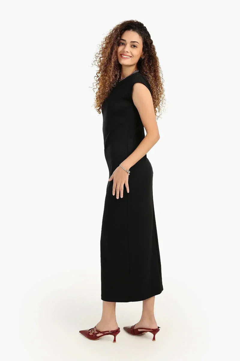 Carina - Black Slim Fit Dress 2