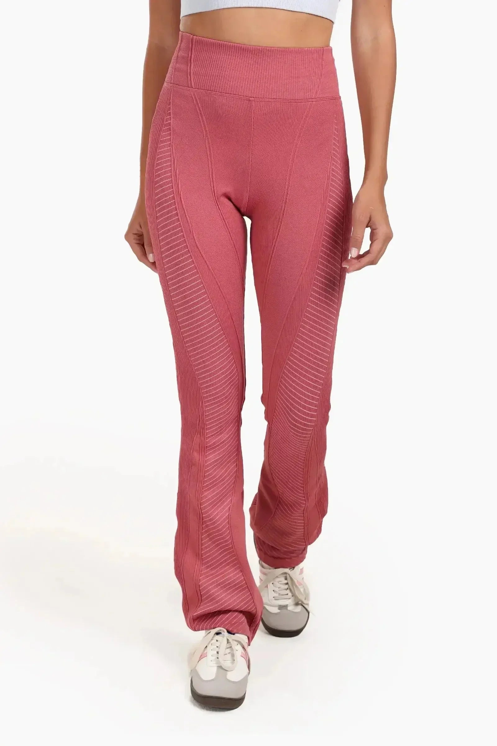 Carina - Textured High-Waist Sports Pants 1