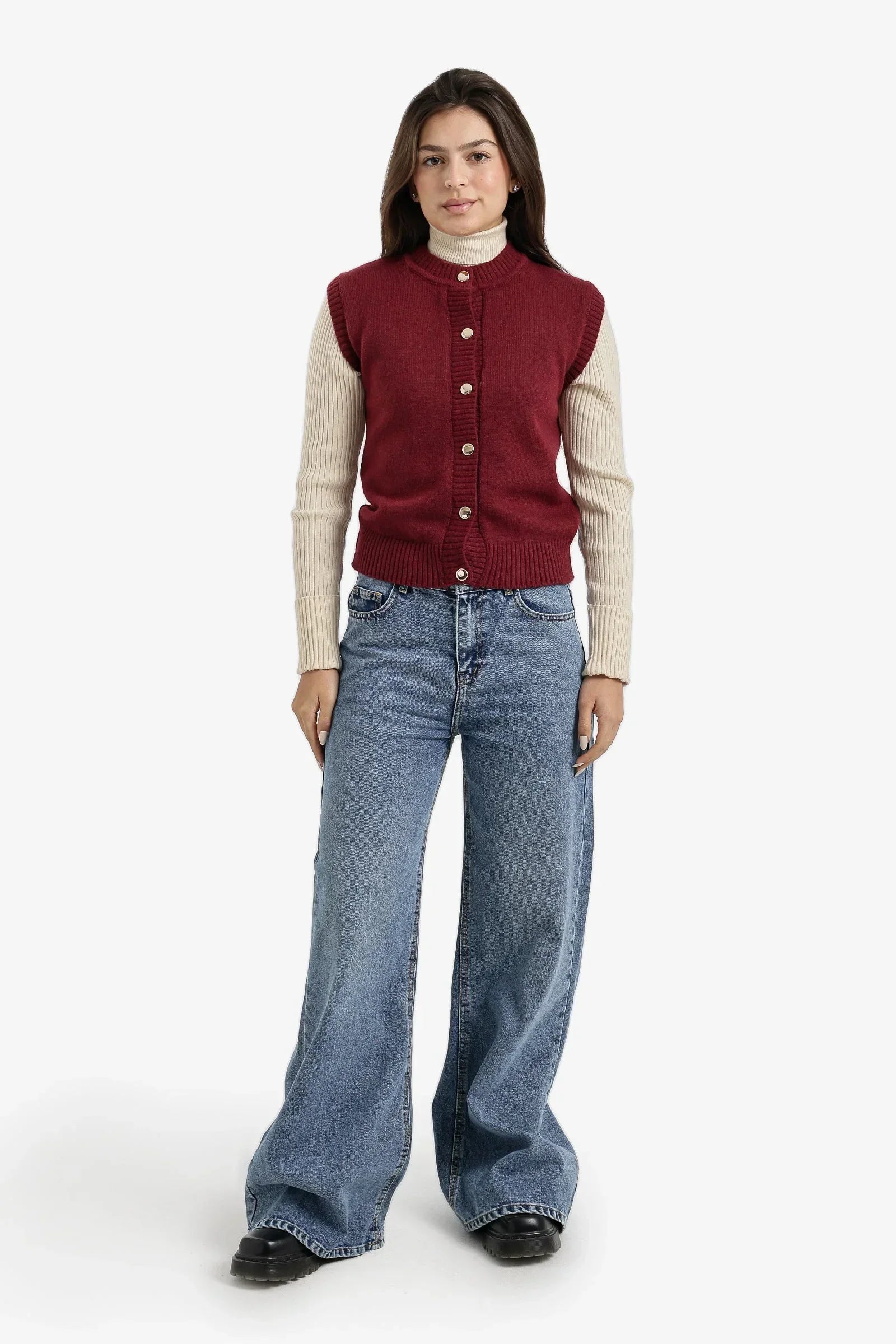 Carina - Wide-Leg Denim Pants 1