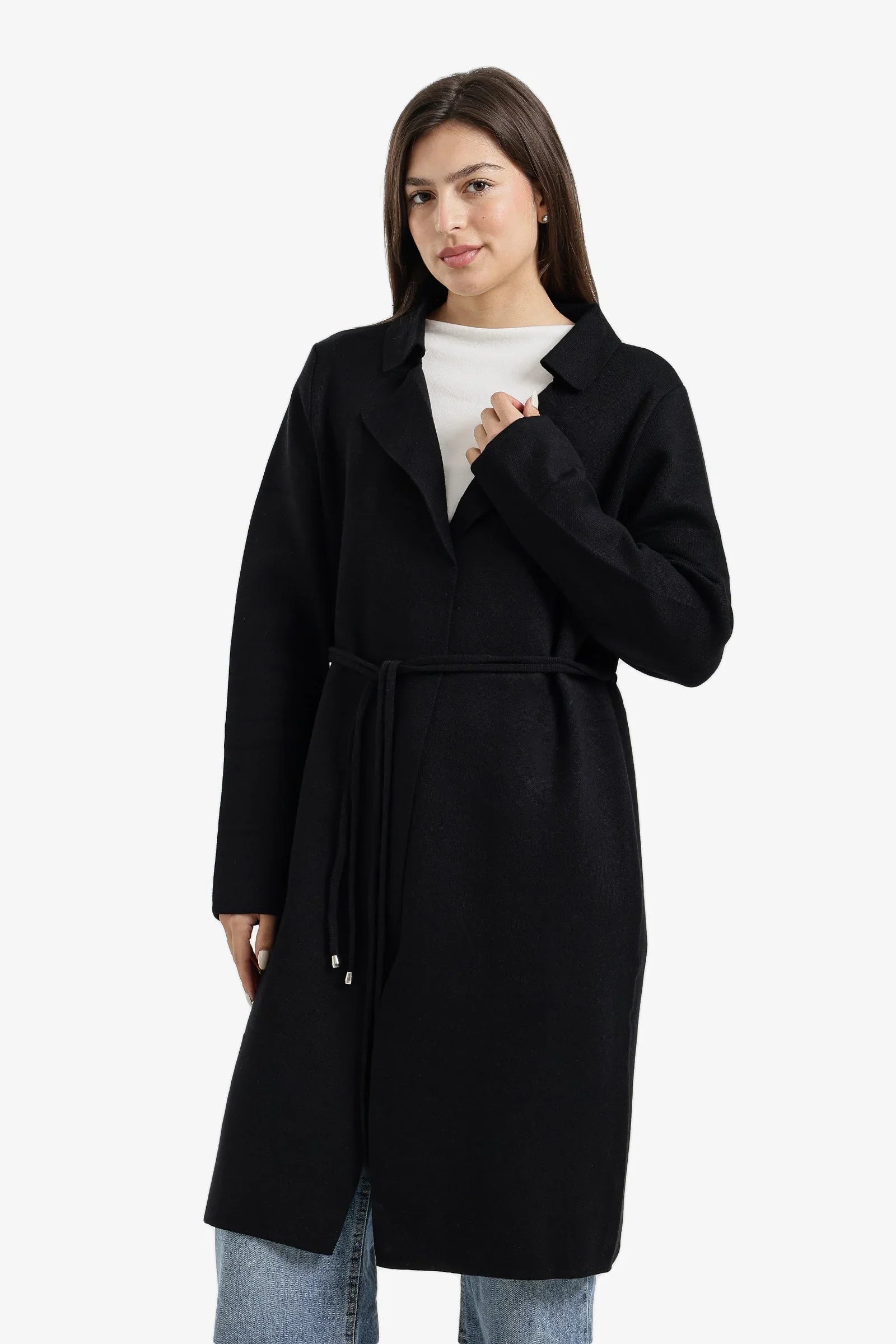 Carina - Knee-Length Belted Coat 4