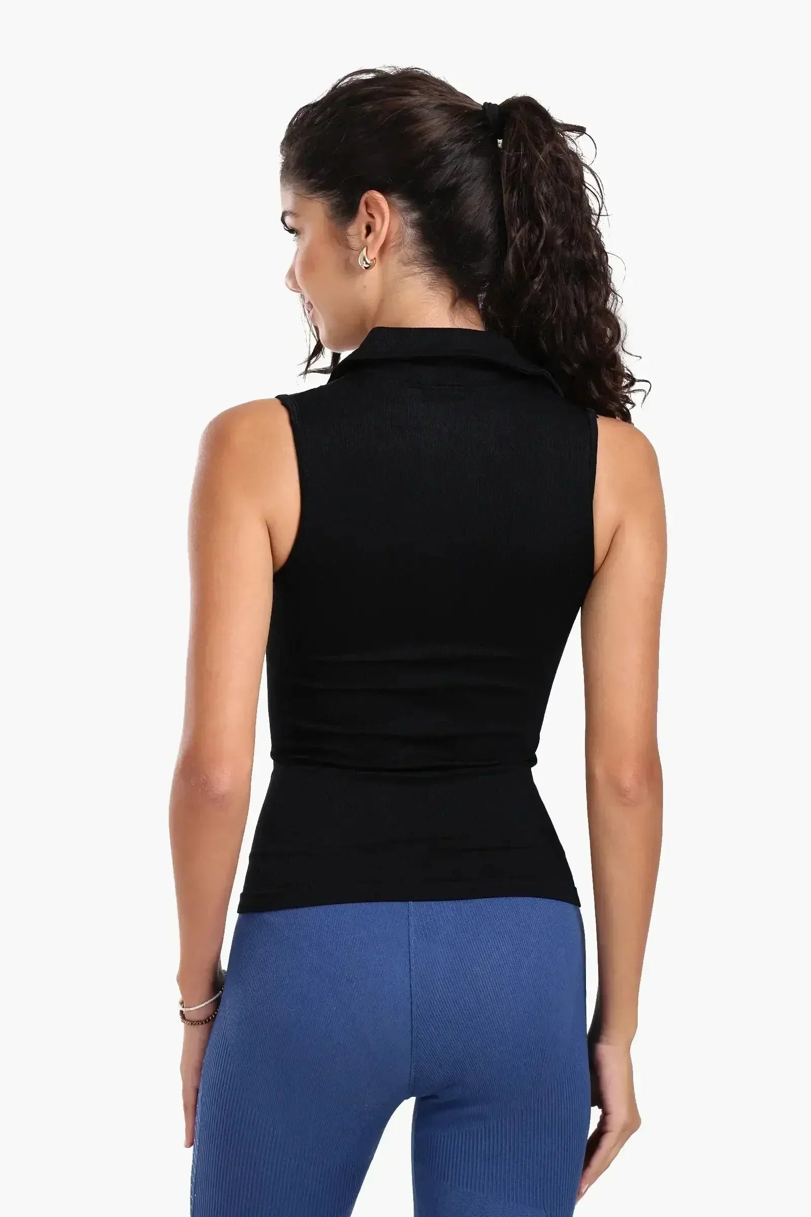 Carina - Seamless Polo Collar Top 20