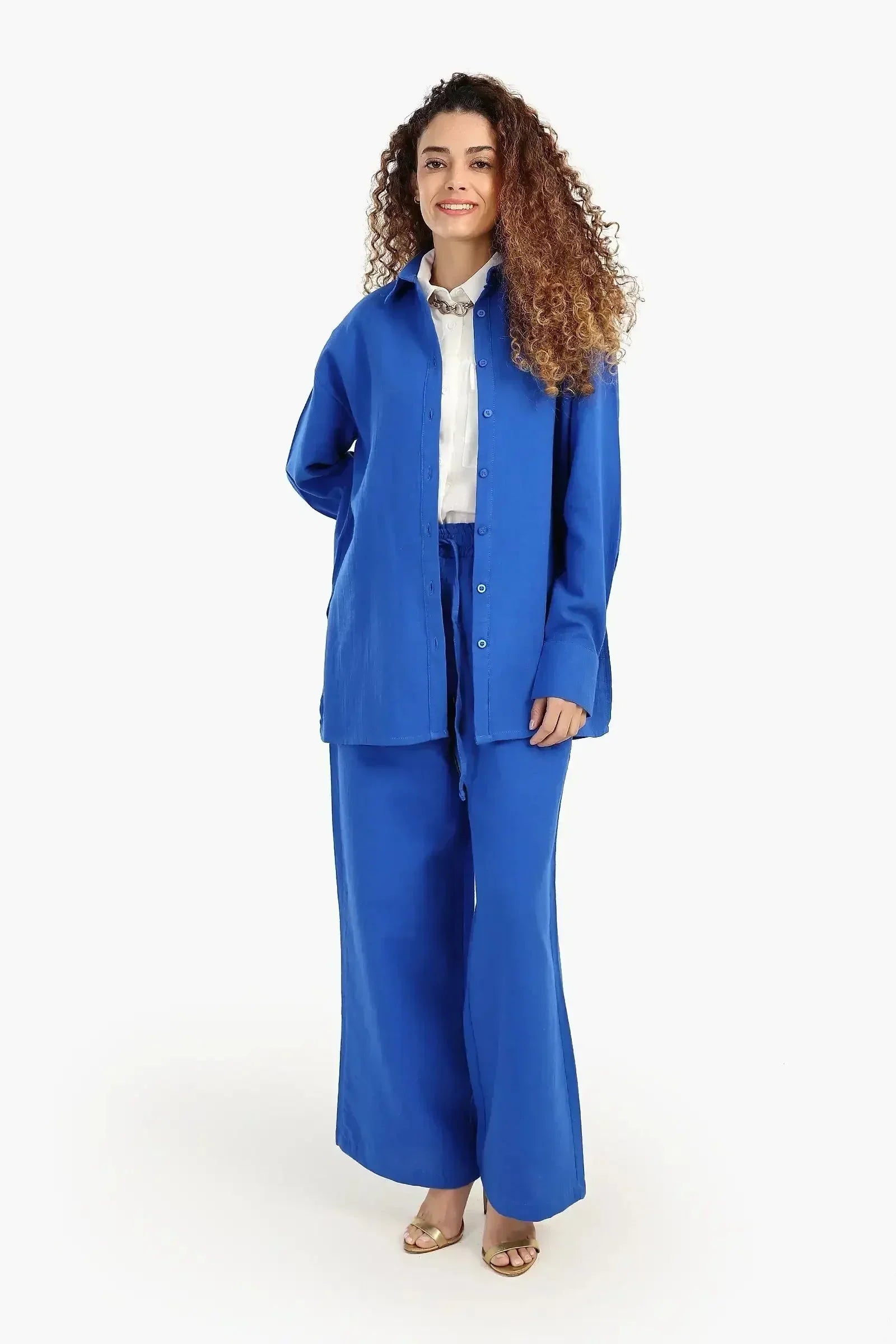 Carina - Button-Up Lounge Shirt 12