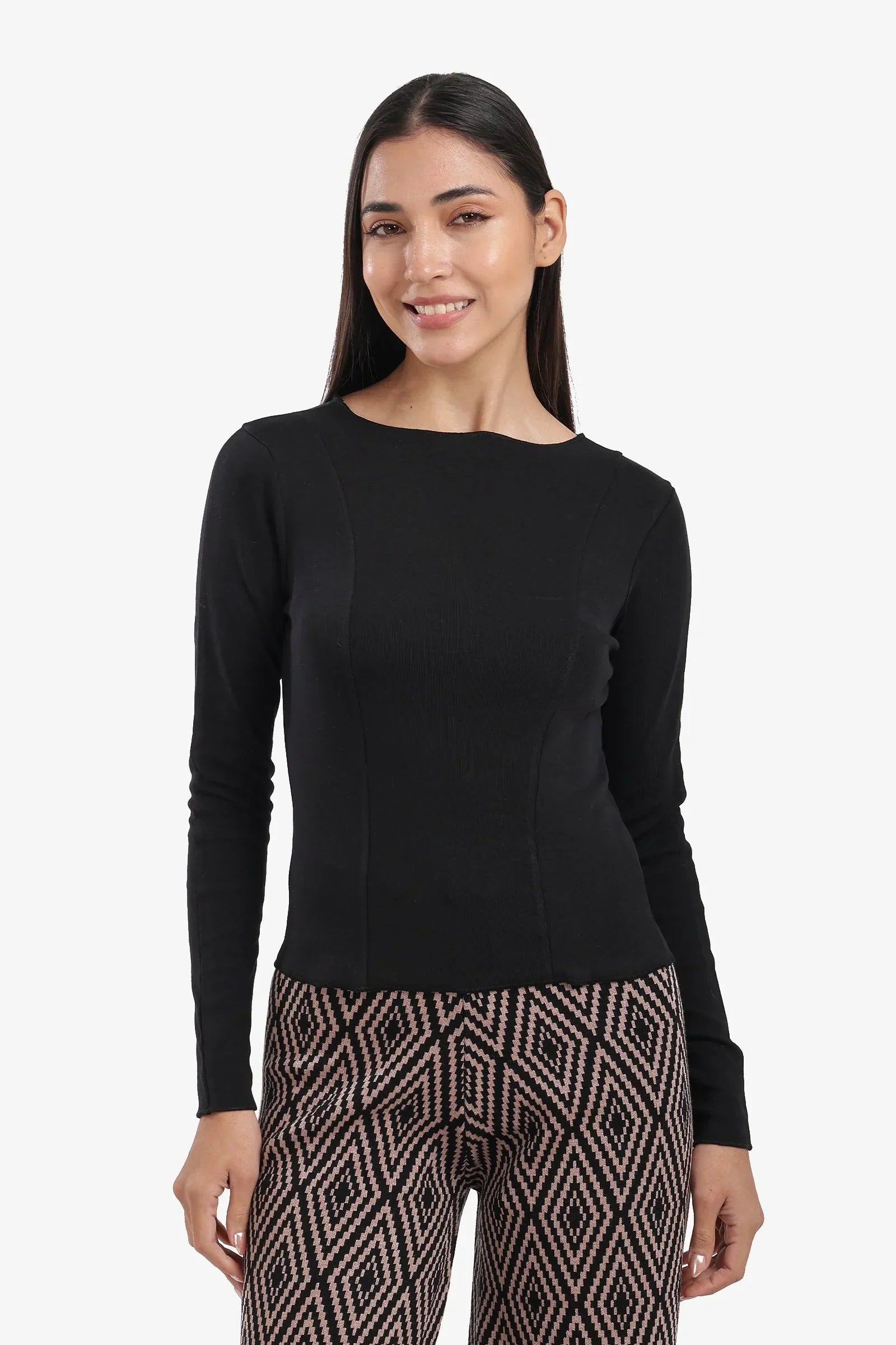 Carina - Slim Boat Neck Top 9