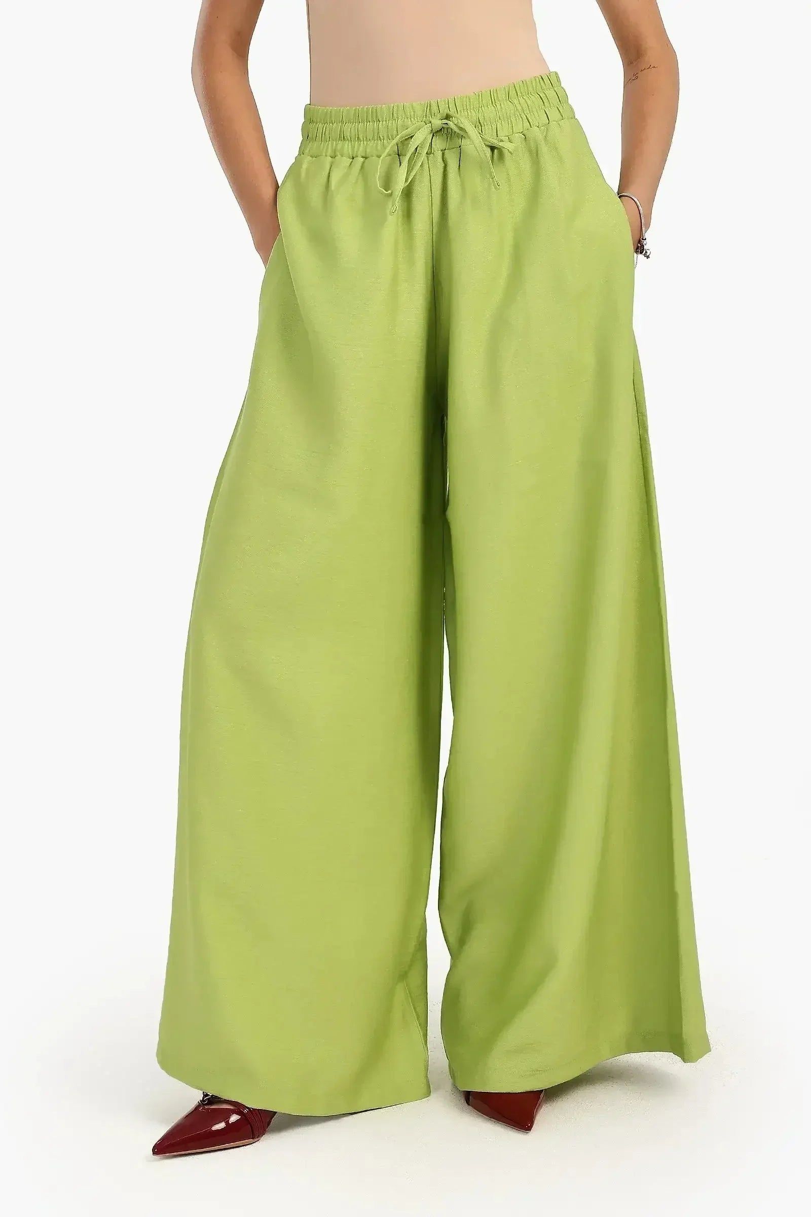 Carina - Linen Wide Leg Pants 4