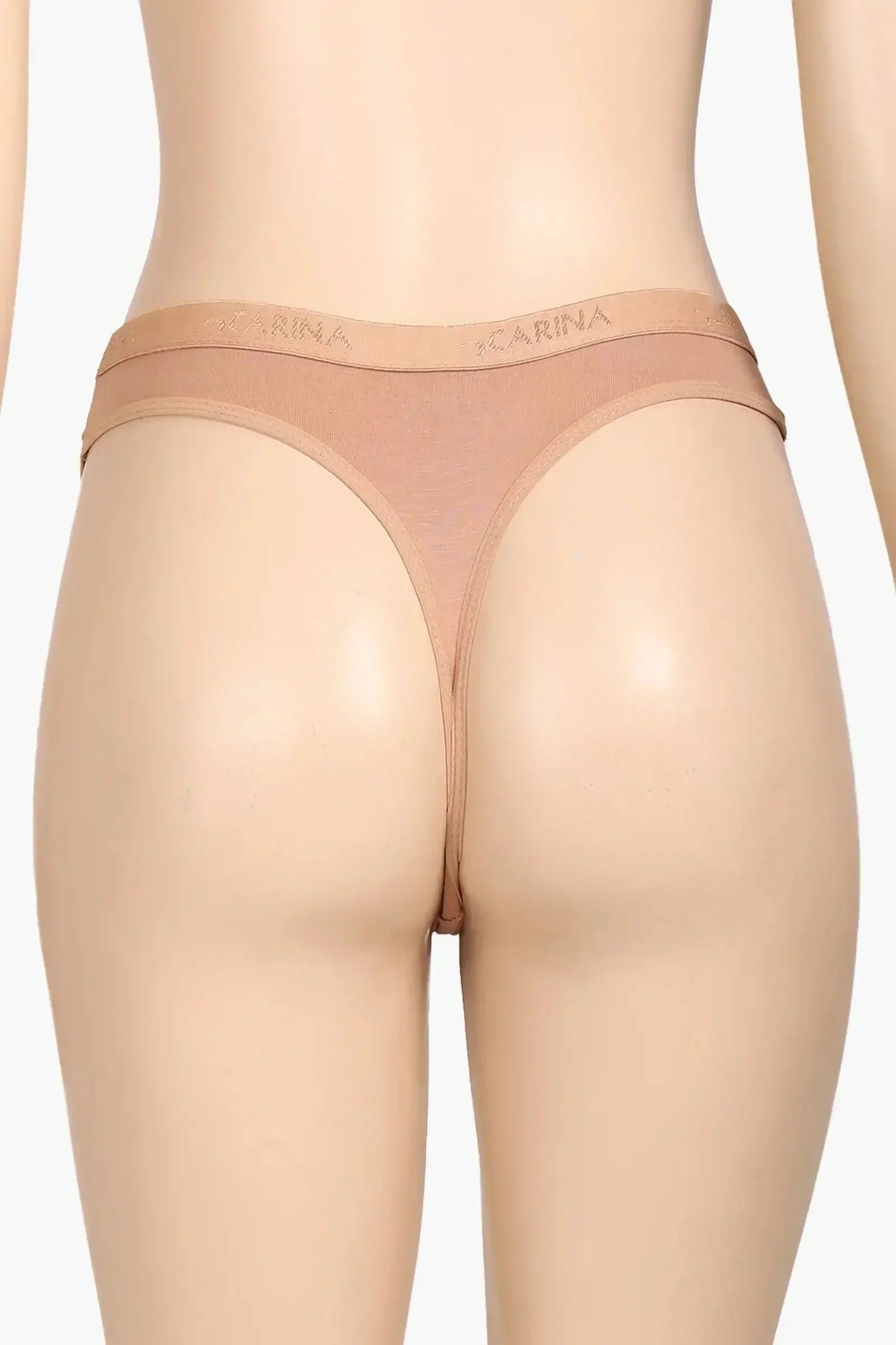 Carina - Cotton Lace Detail Thong 4