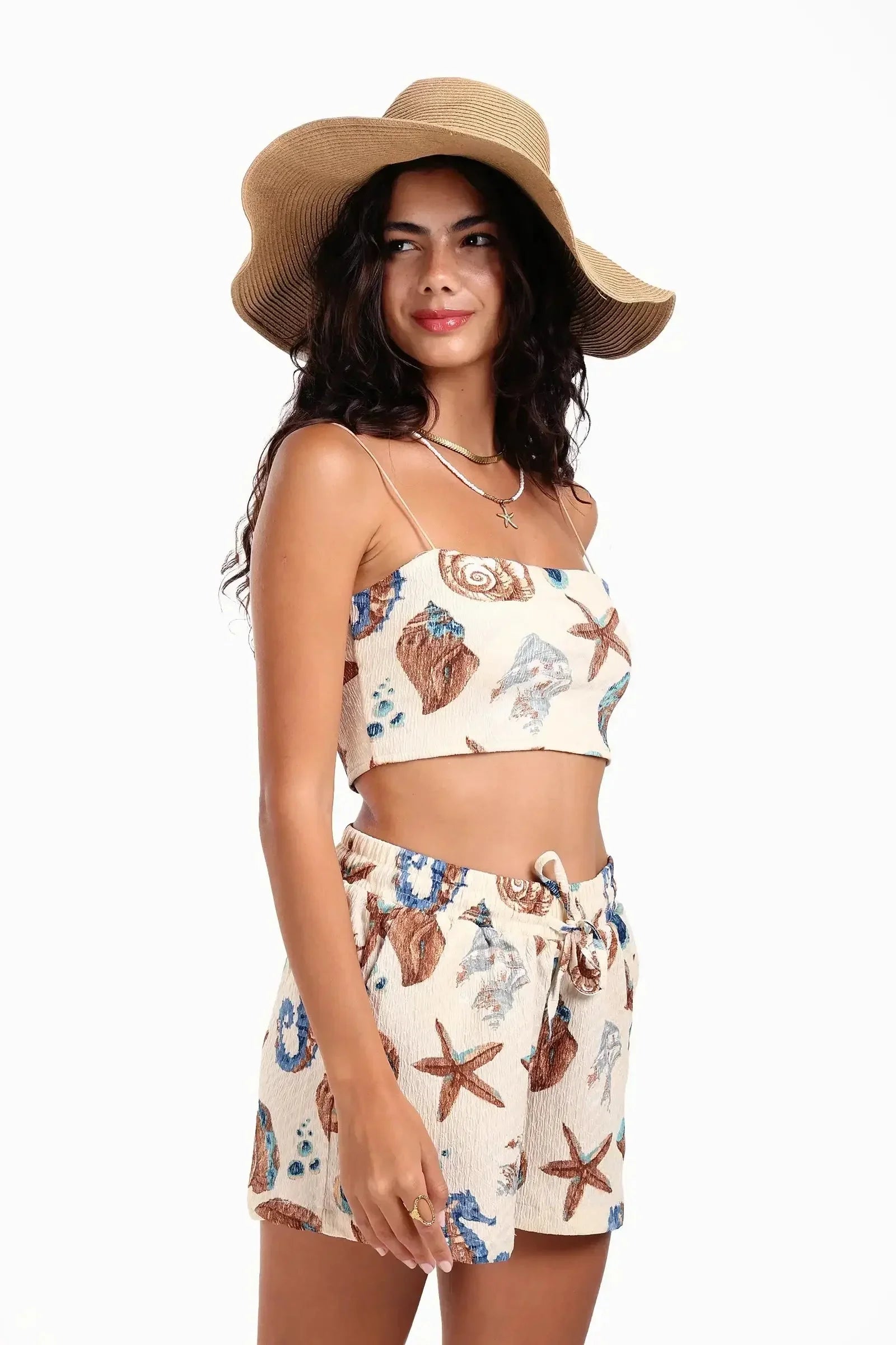 Carina - Seashell Beach Crop Top 3