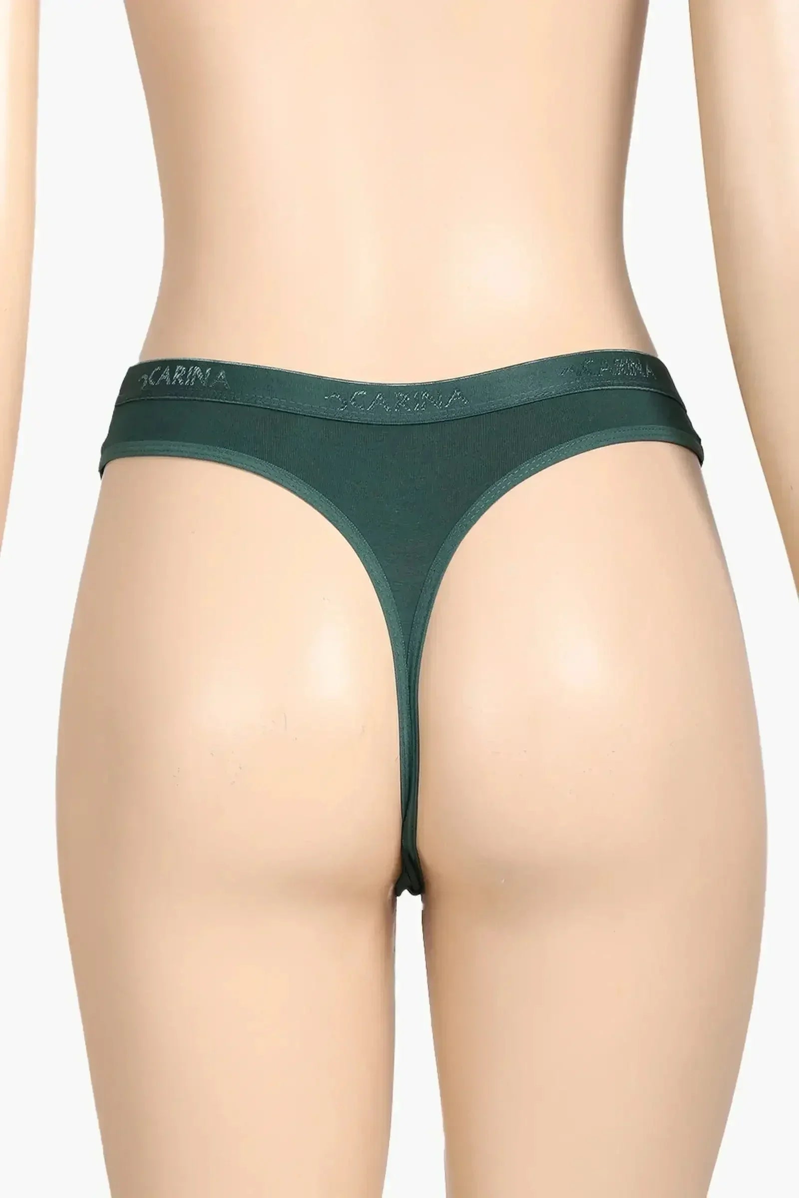 Carina - Cotton Lace Detail Thong 3