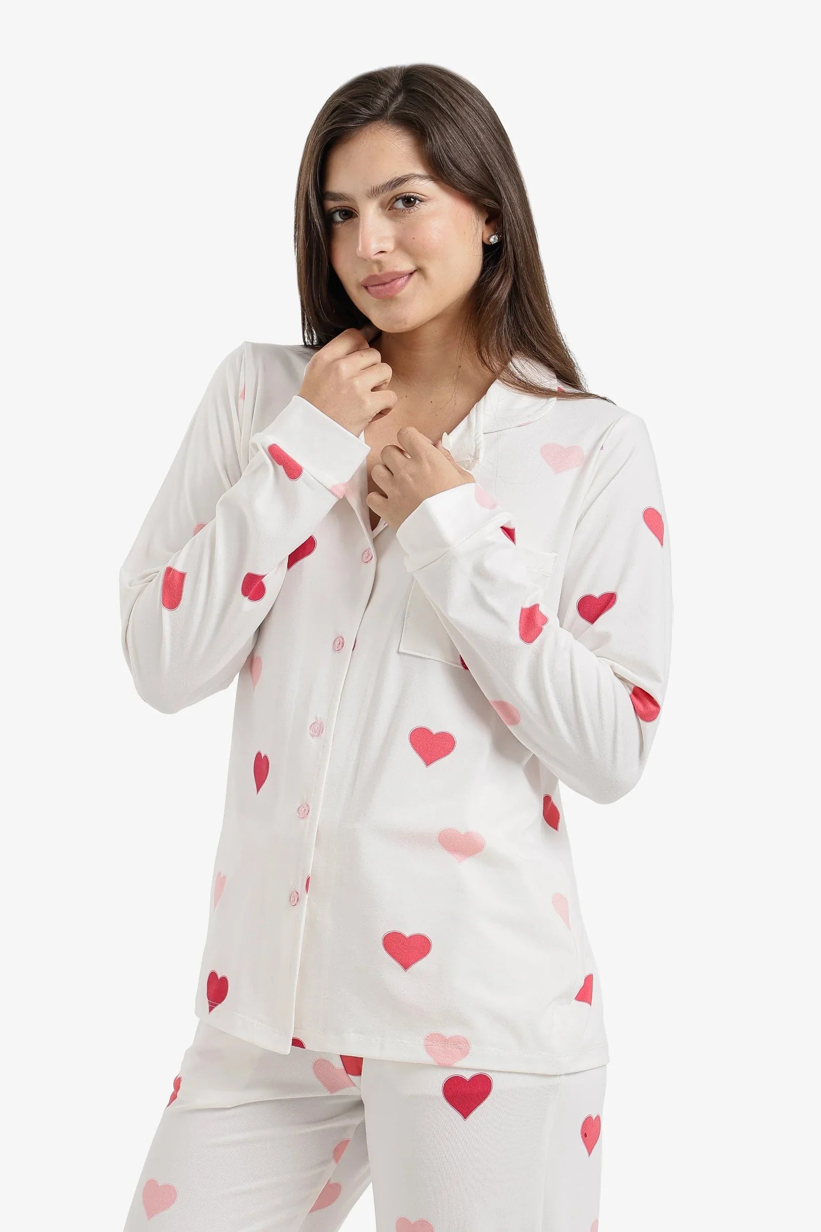 Carina - Buttoned Pyjama Set 2