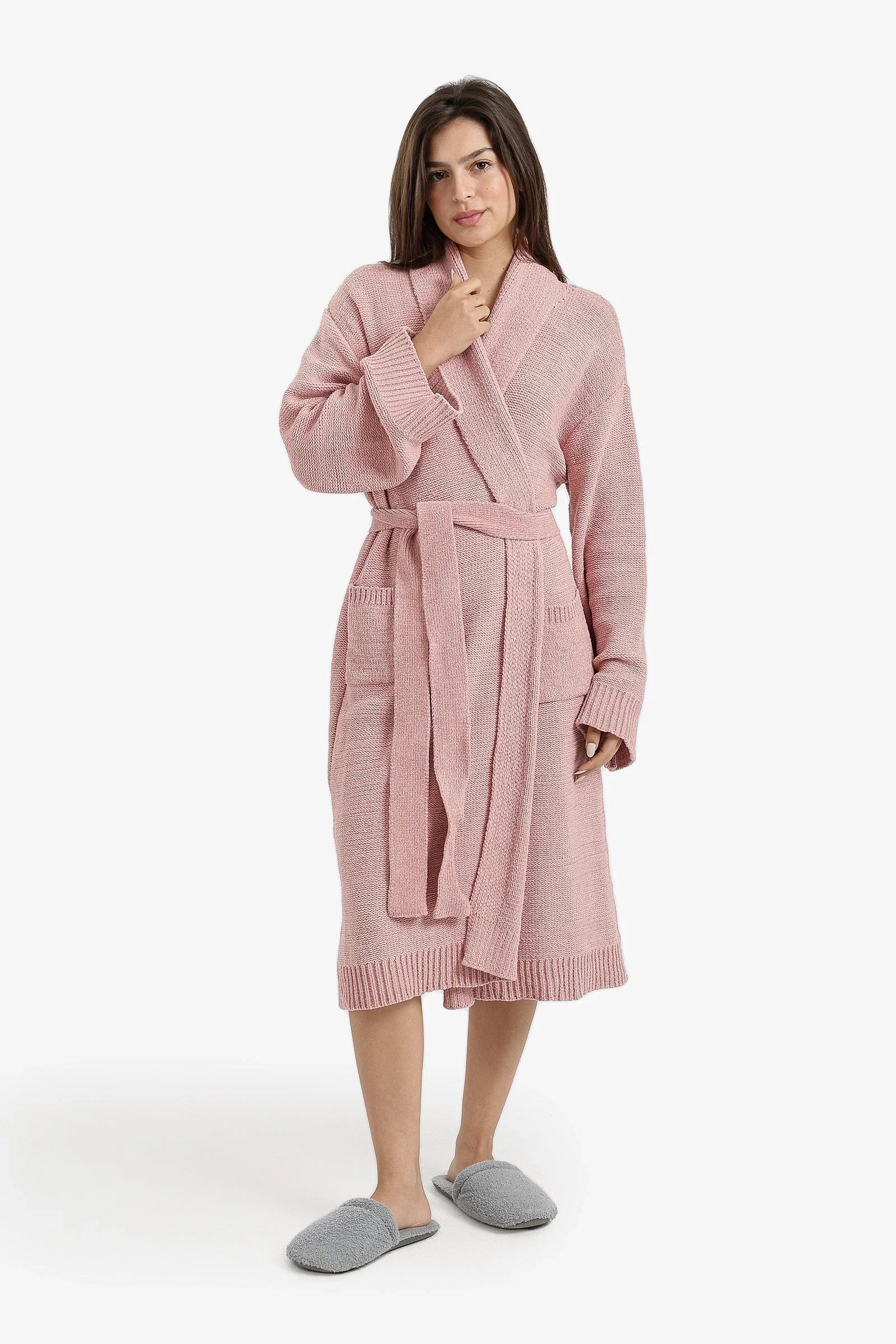 Carina - Shawl-Collar Midi Robe 3