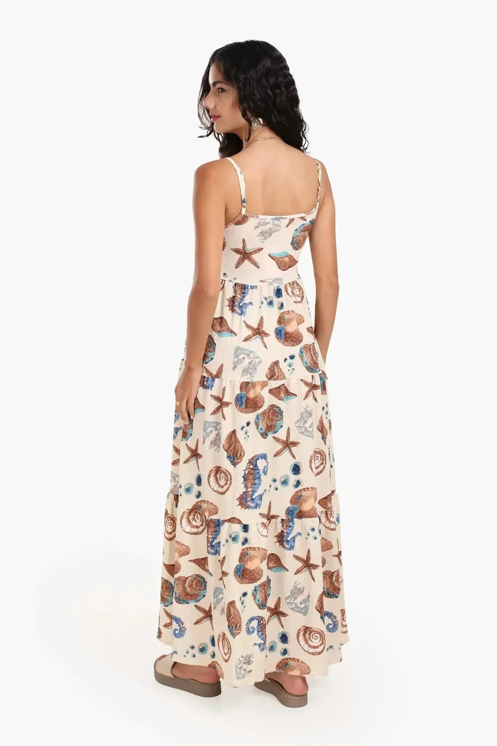 Carina - Seashell Tiered Beach Dress 3