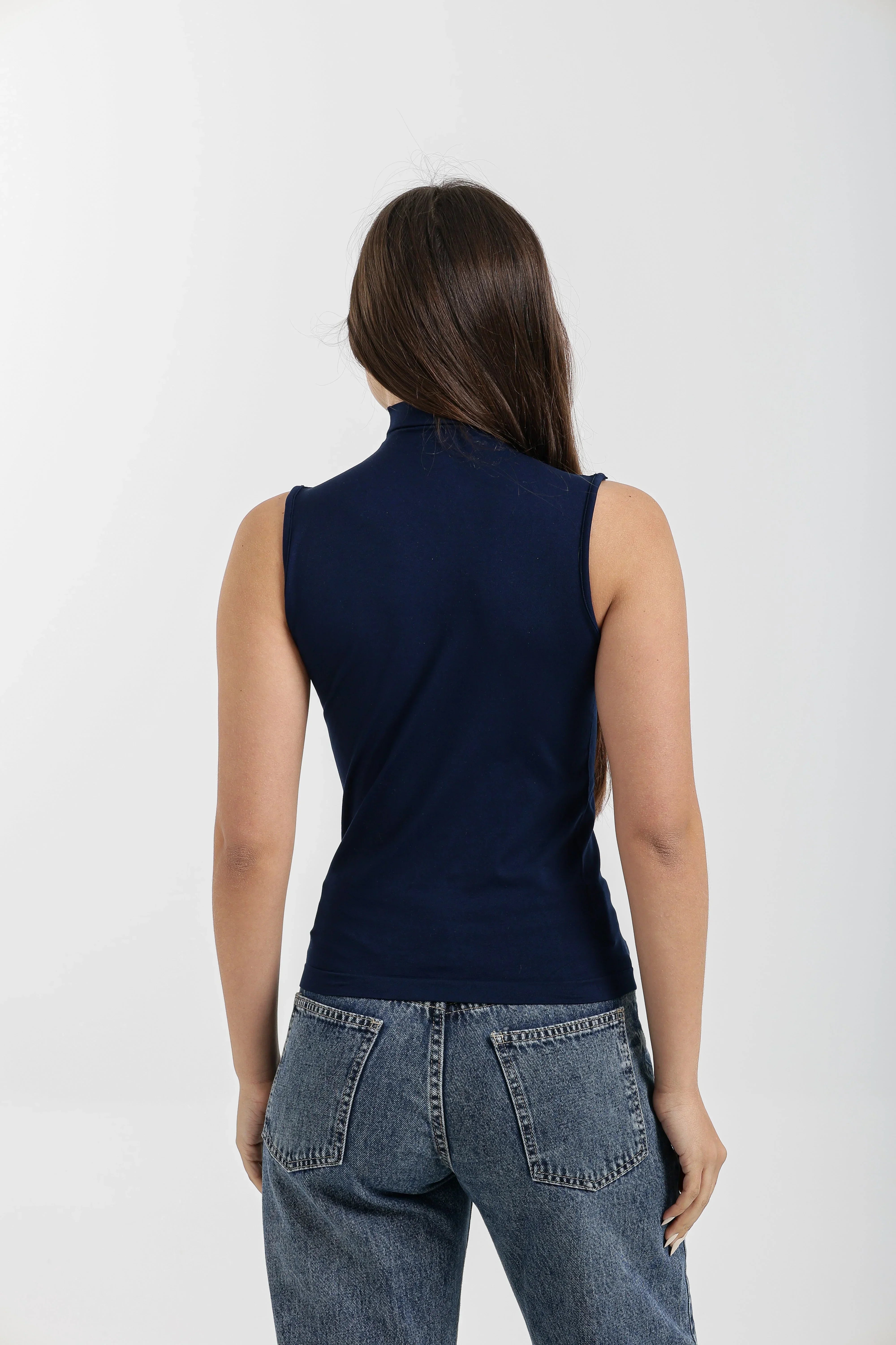 Carina - Sleeveless High Neck Top 15