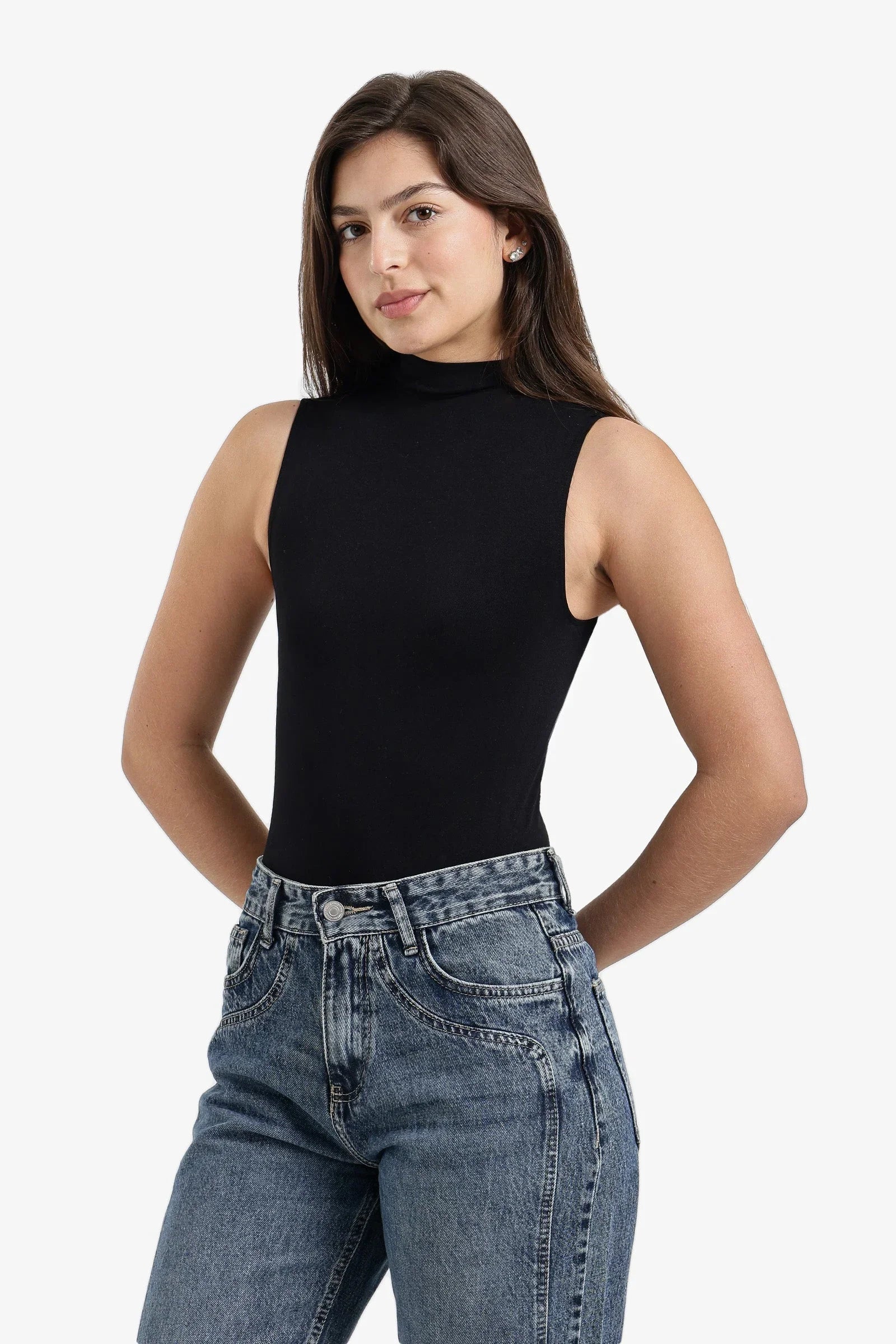 Carina - Sleeveless High Neck Bodysuit 6