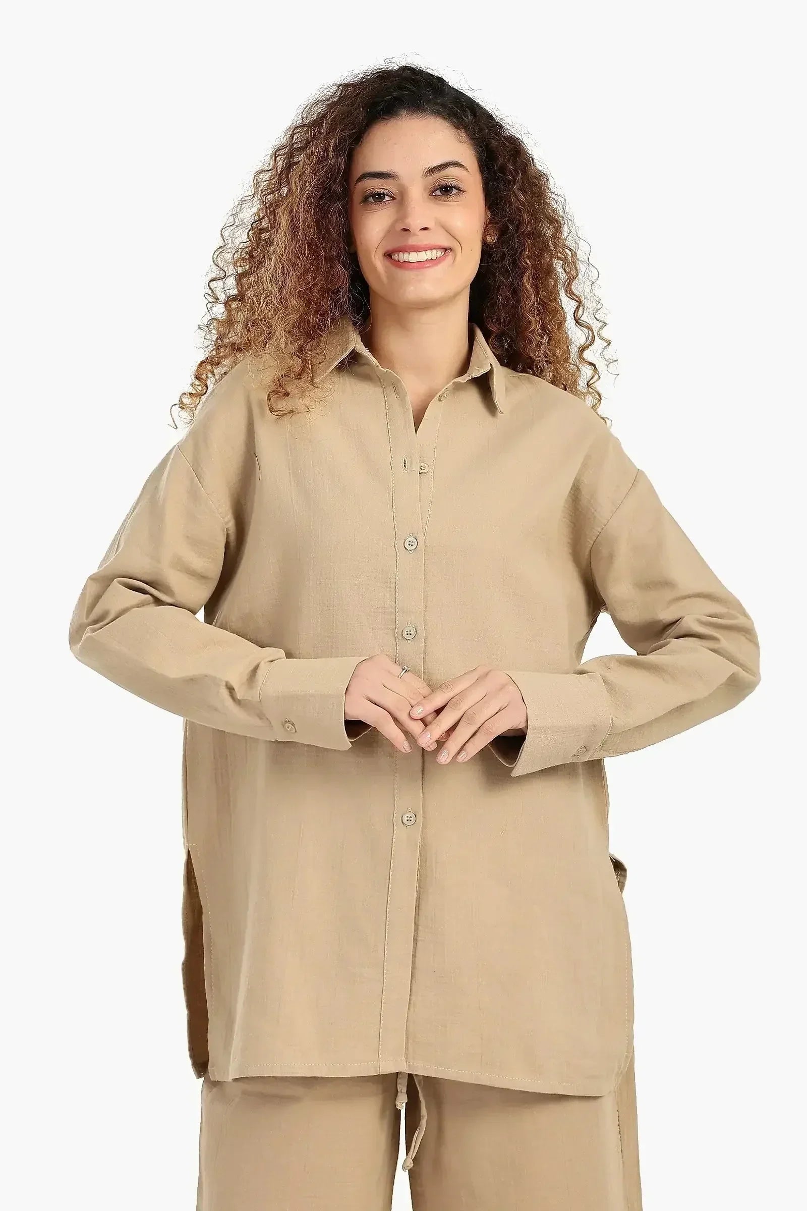 Carina - Button-Up Lounge Shirt 8