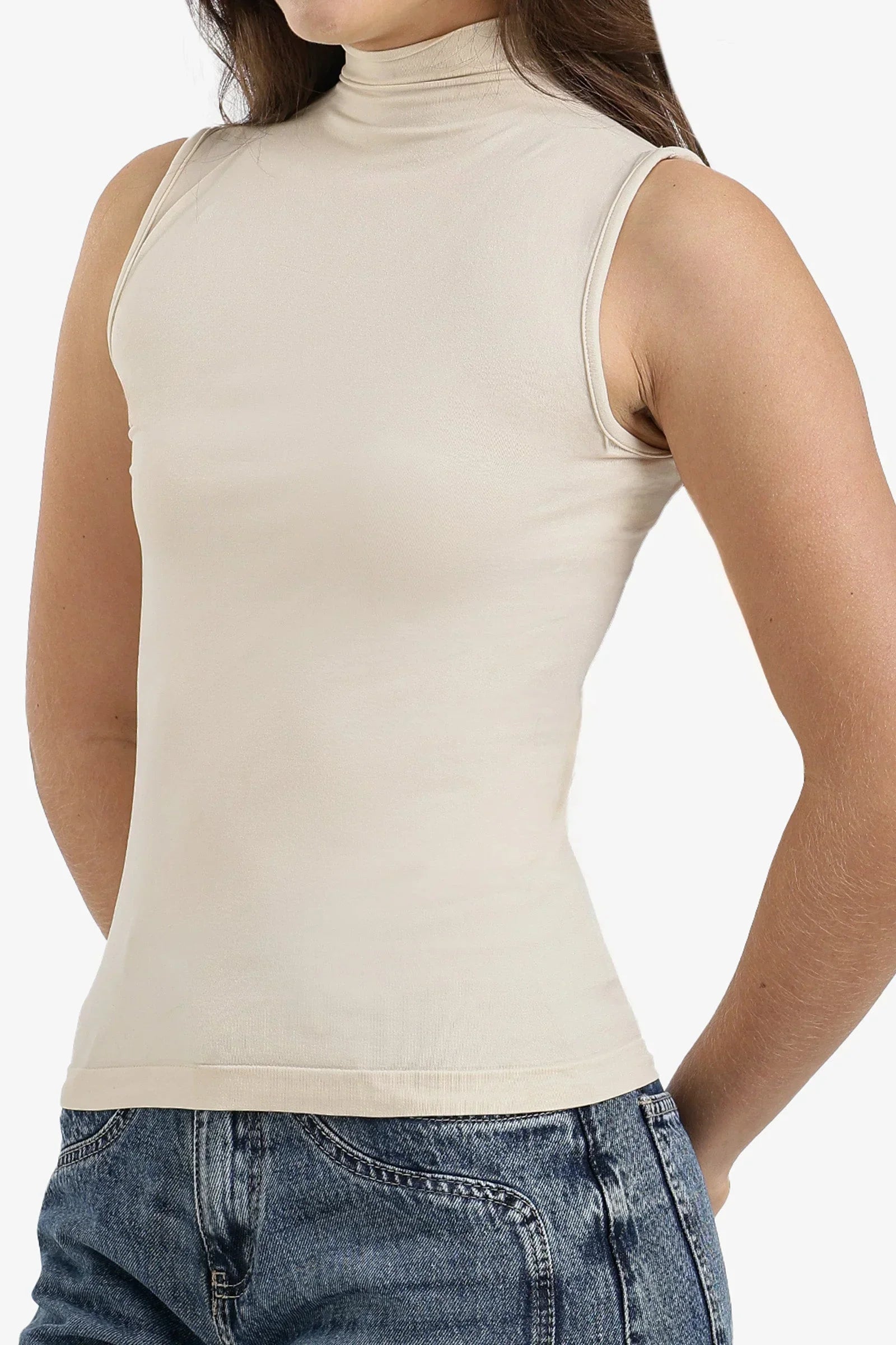 Carina - Sleeveless High Neck Top 4