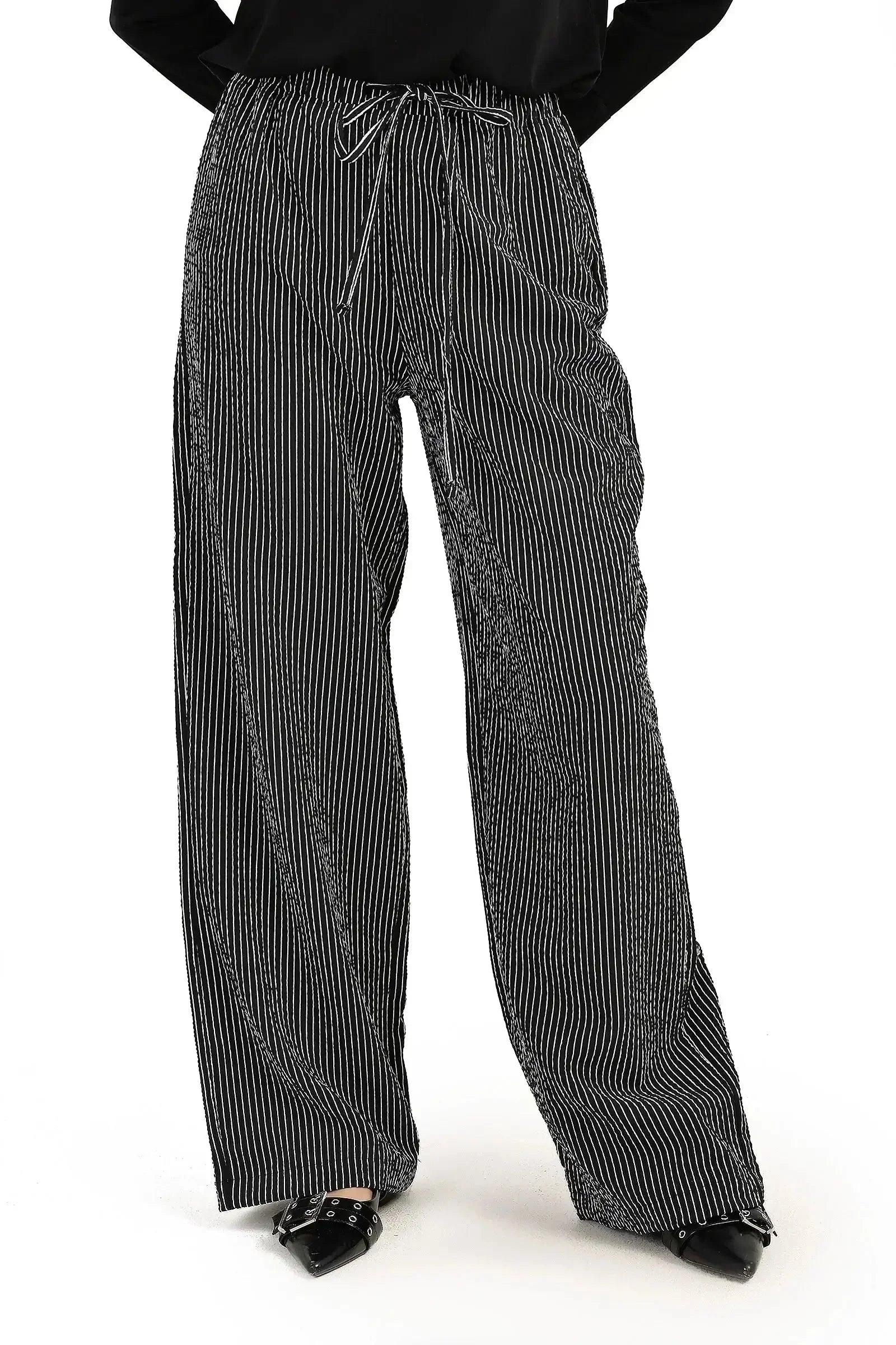Carina - Striped Wide-Leg Pants 2