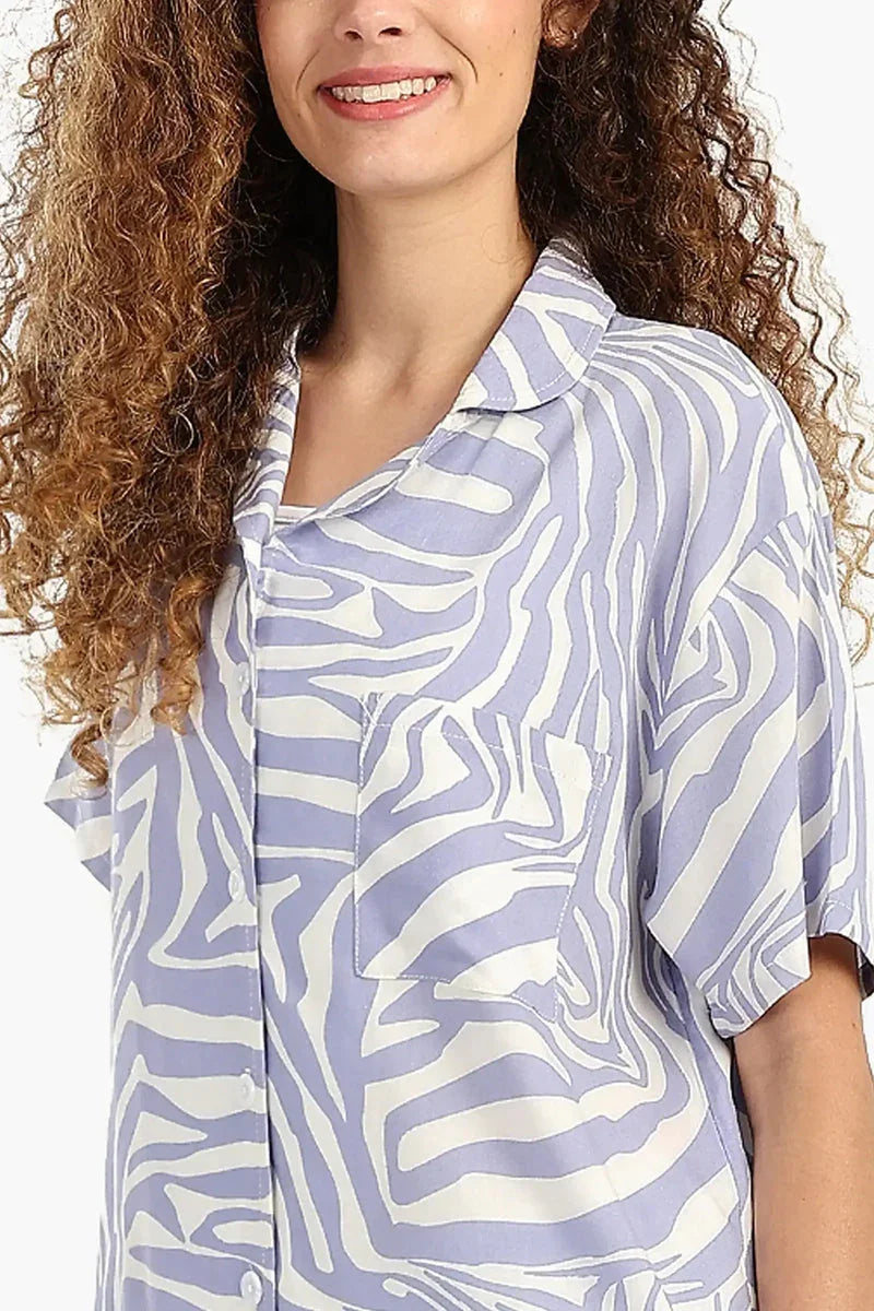 Carina - Colored Button-Up Pyjama Set 4