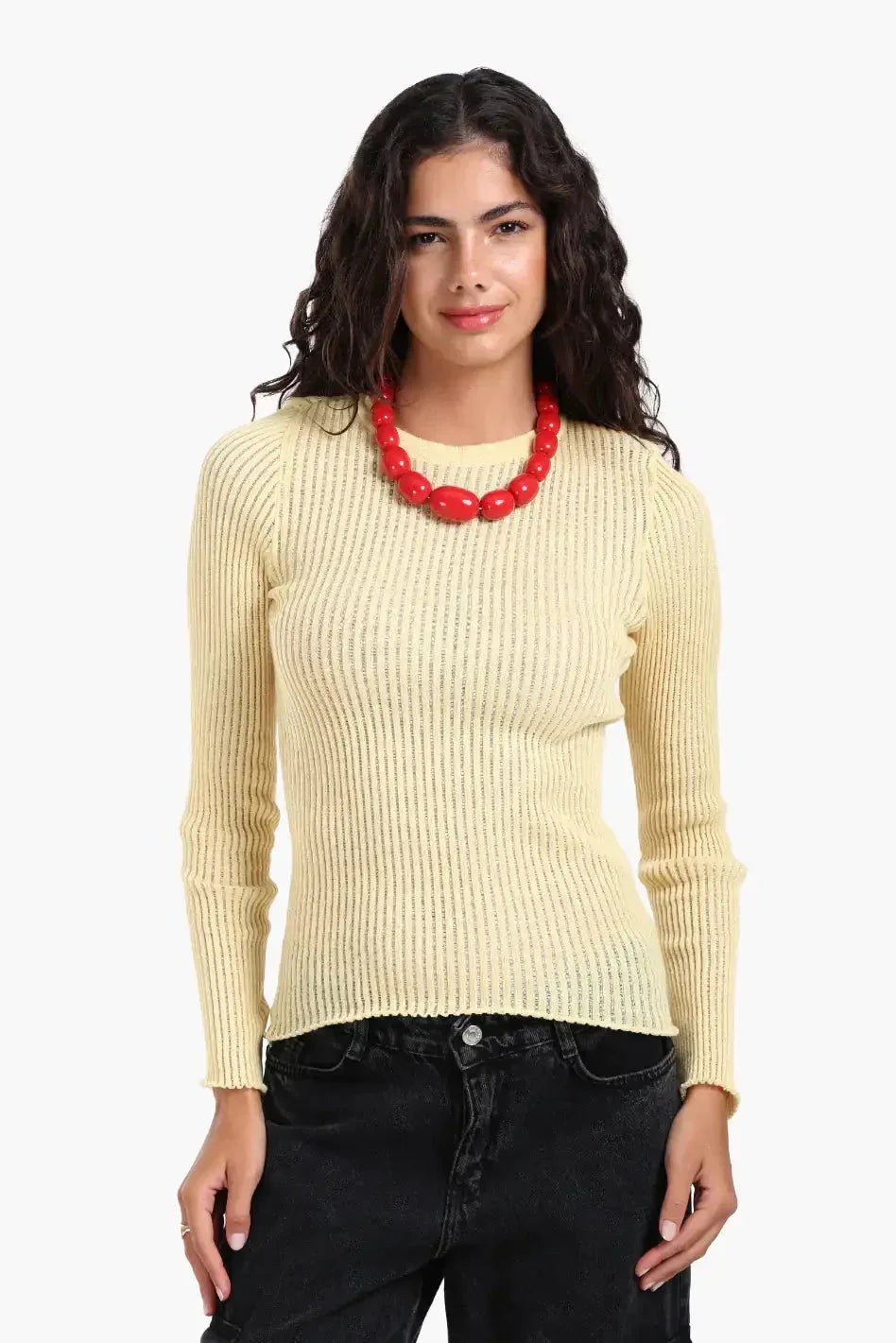 Carina - Frilled Hem Ribbed Top 10