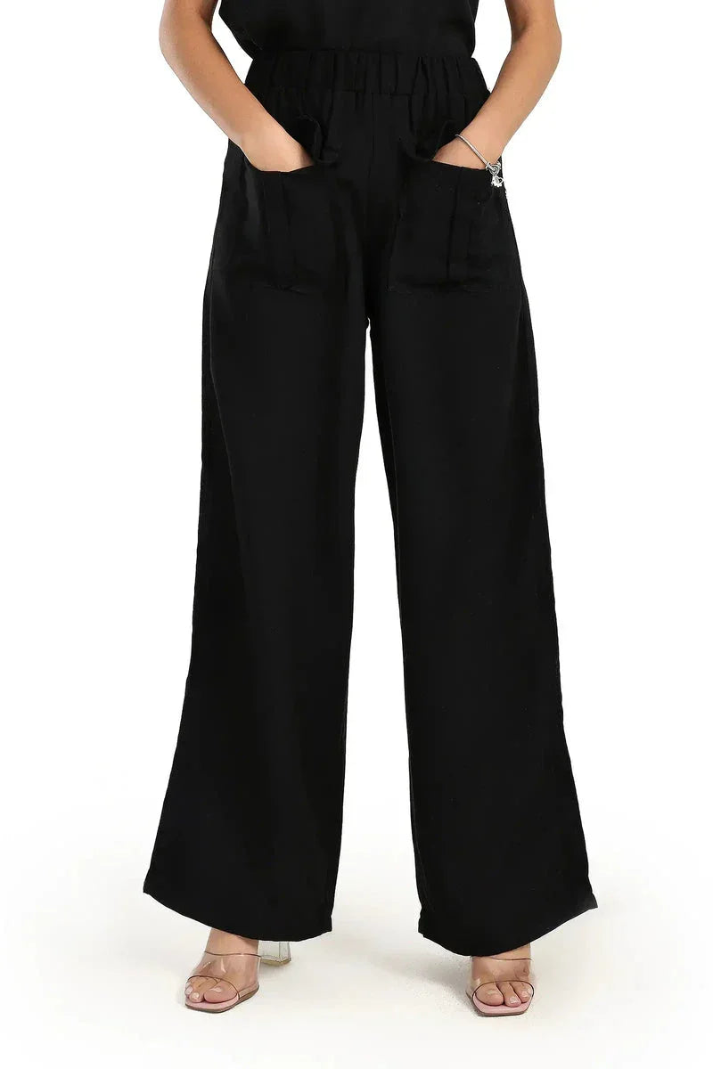 Carina - Pants with Front Flap Pockets 1