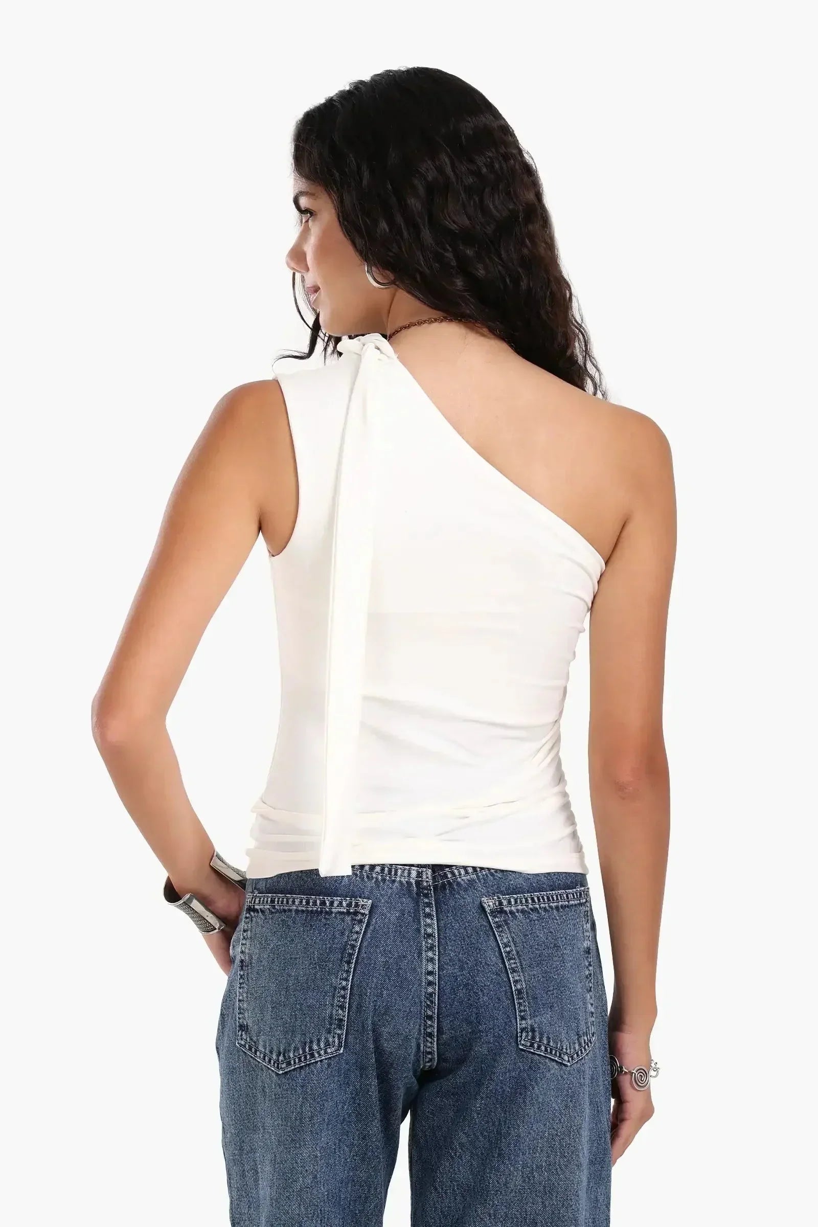 Carina - One Shoulder Ruched Top 11