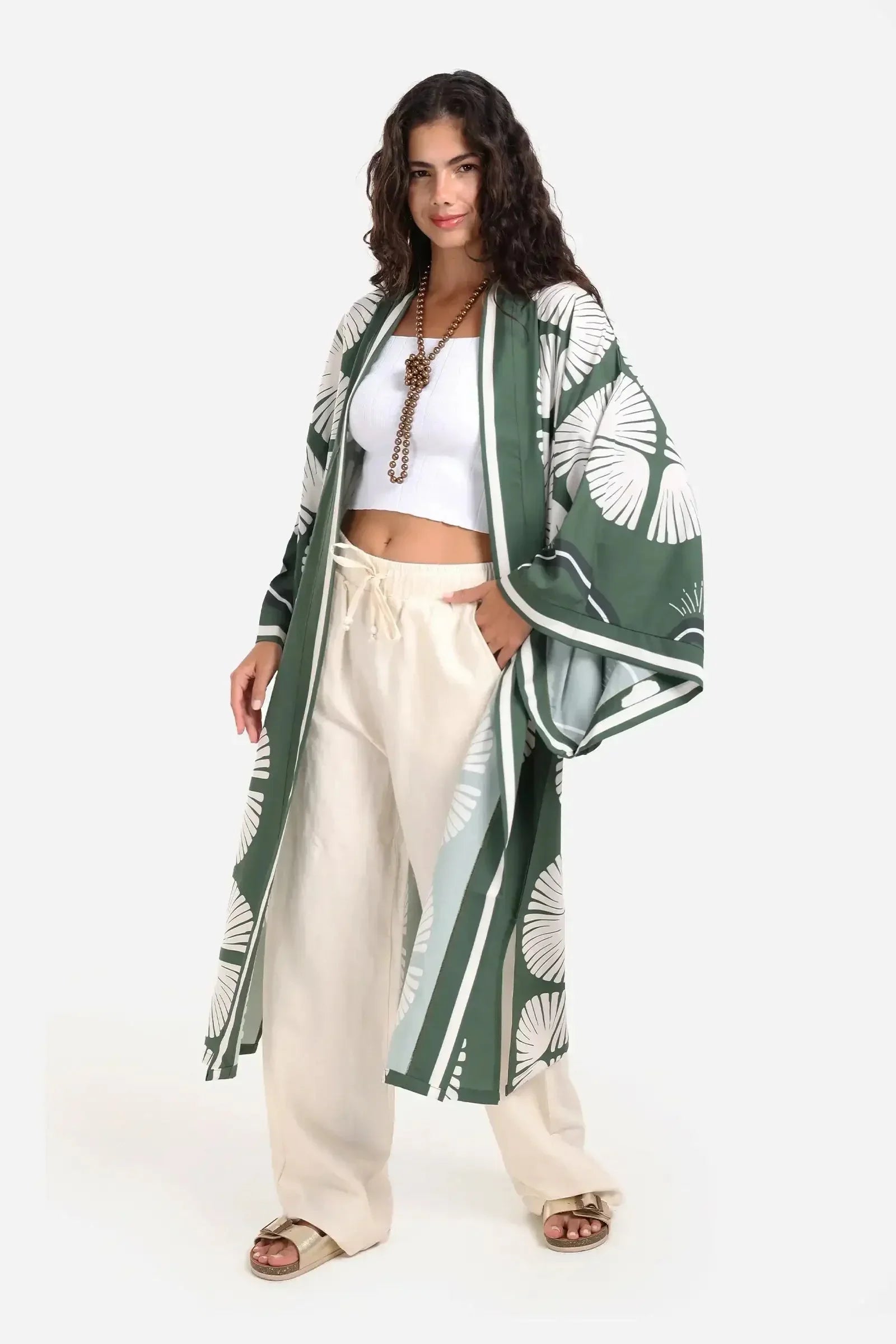 Carina - Printed Beach Kimono 2