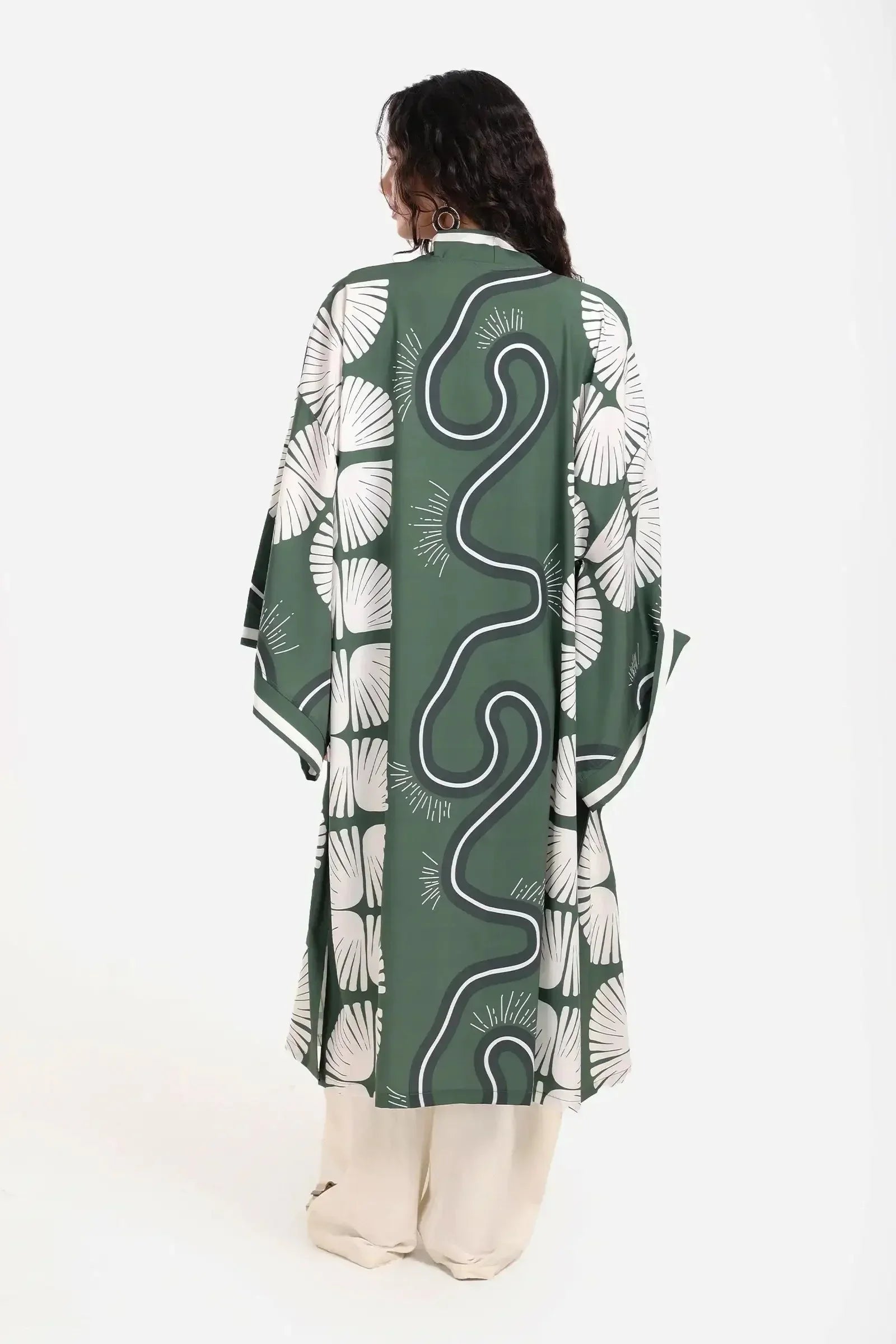 Carina - Printed Beach Kimono 1