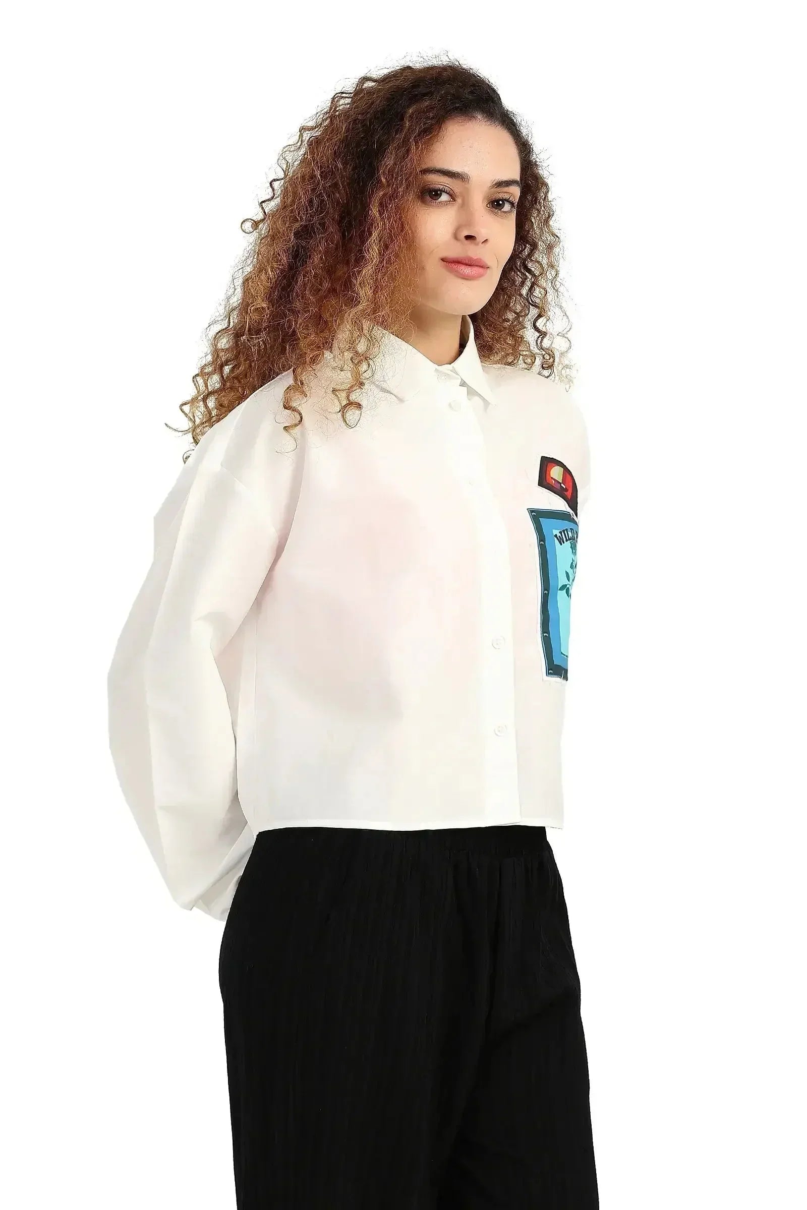 Carina - Printed Cotton Blend Shirt 3