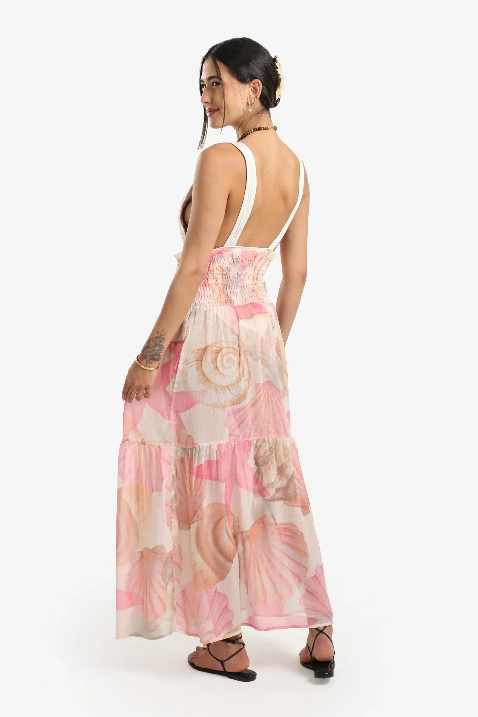 Carina - Seashell Printed Beach Skirt 2
