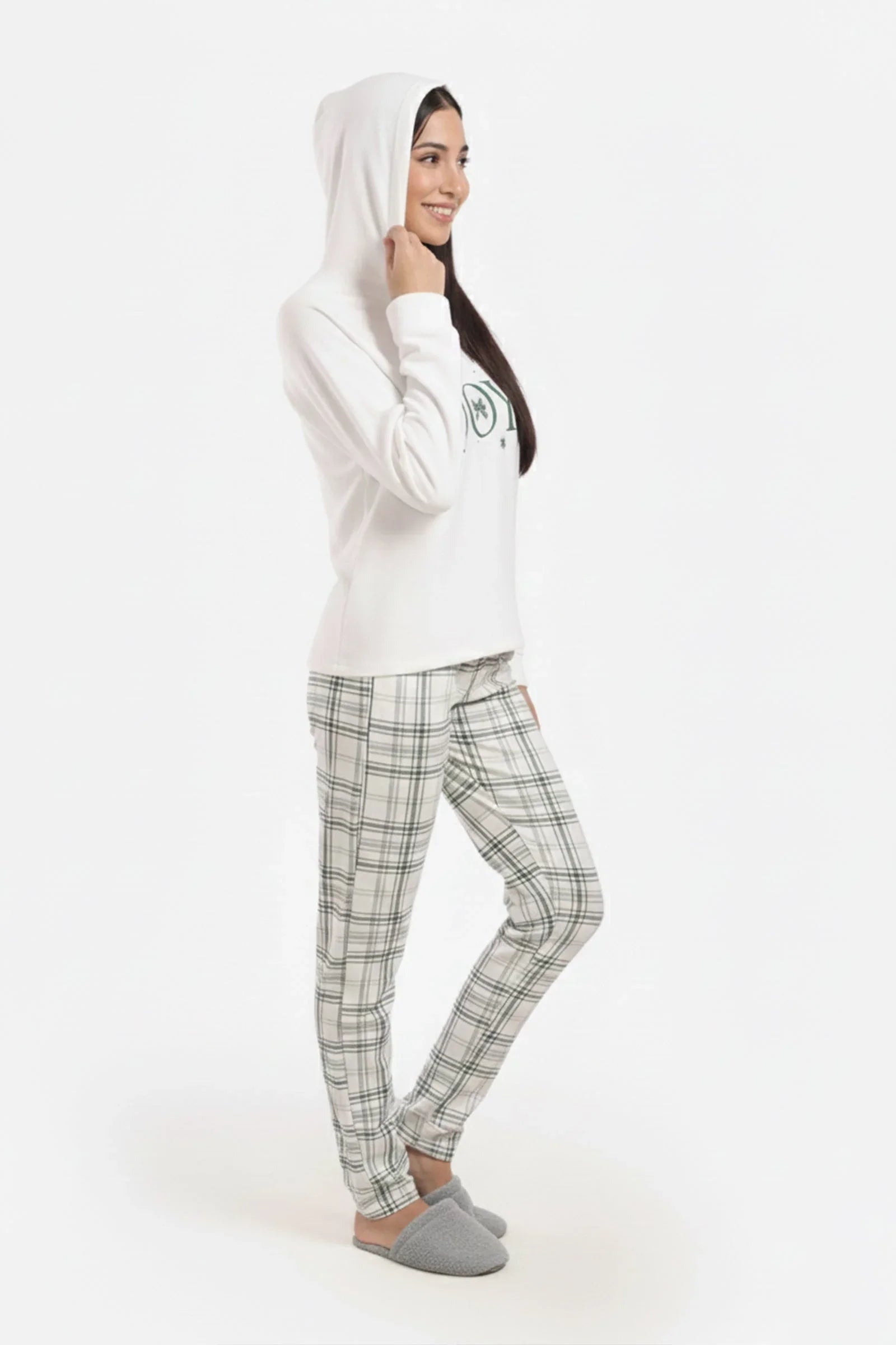 Carina - Hooded Neck Pyjama Set 1