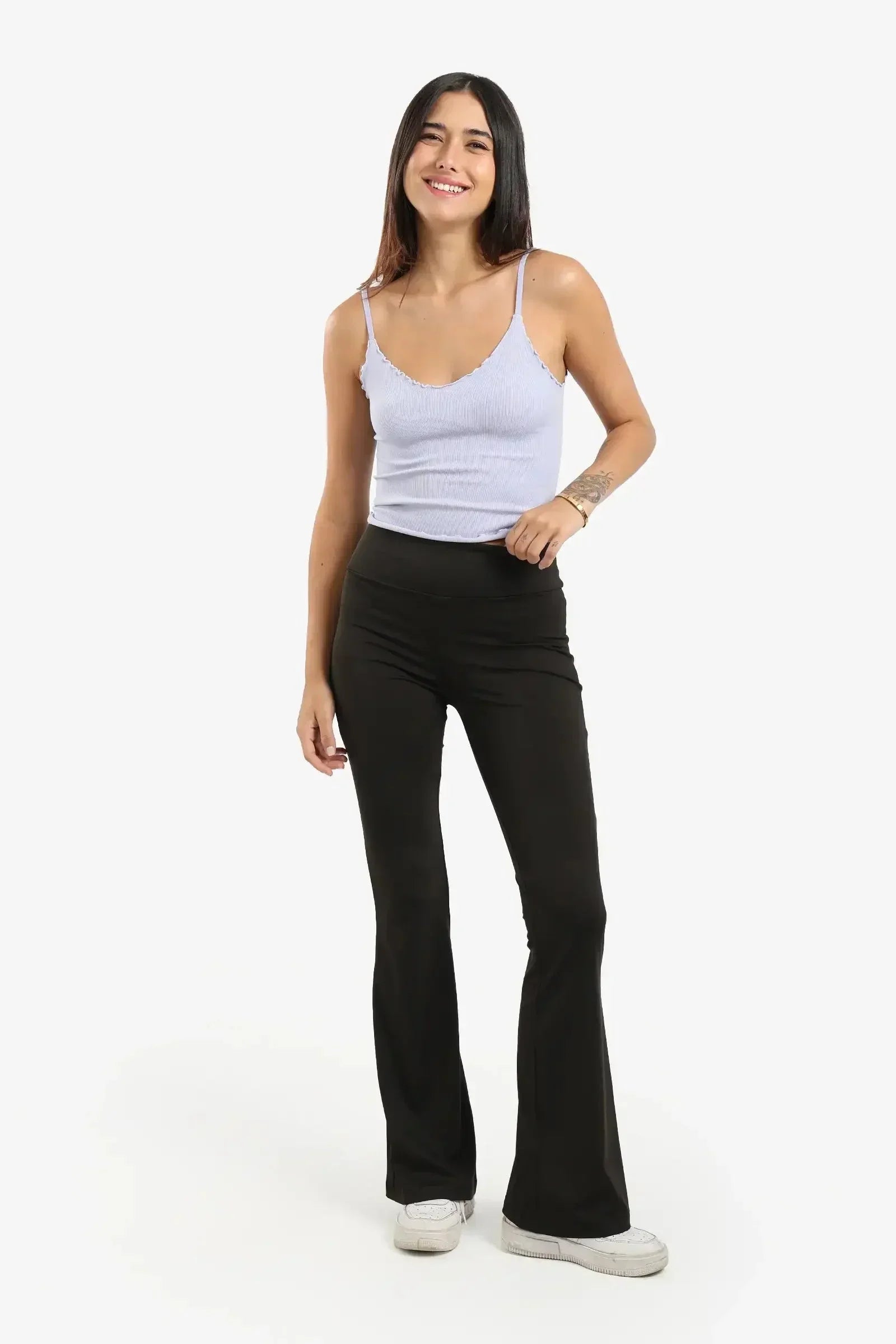 Carina - Plunge Ruffled Neck Top 1