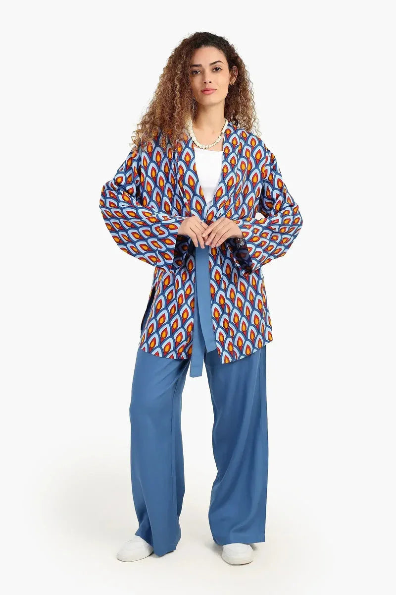 Carina - Peacock Pattern Kimono 9