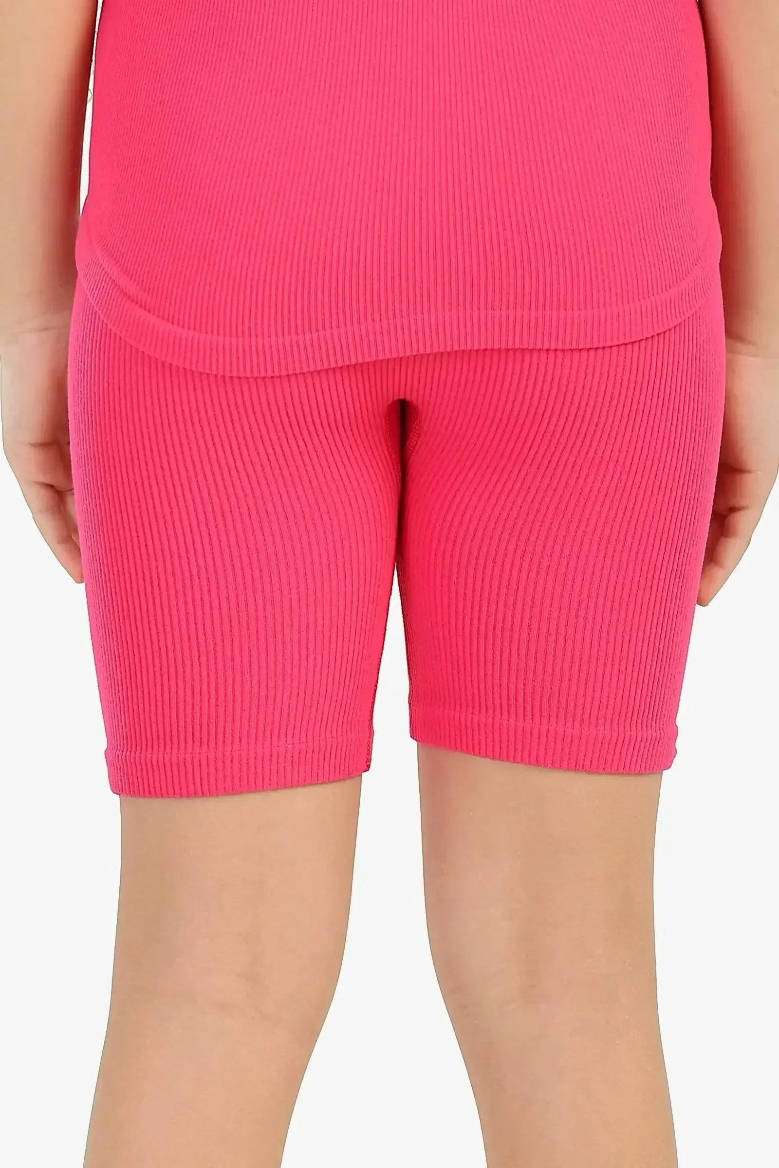 Carina - Girly Ribbed Cycling Shorts 6