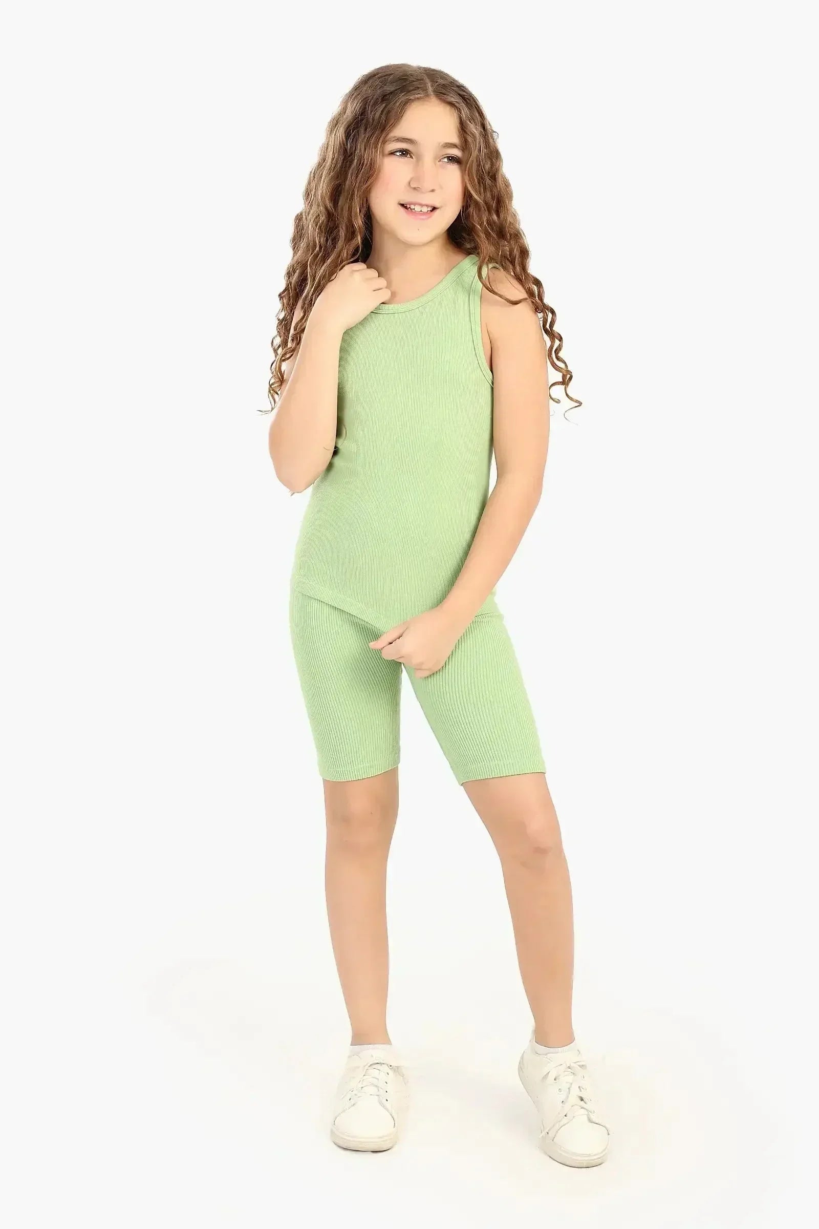 Carina - Girly Ribbed Cycling Shorts 18