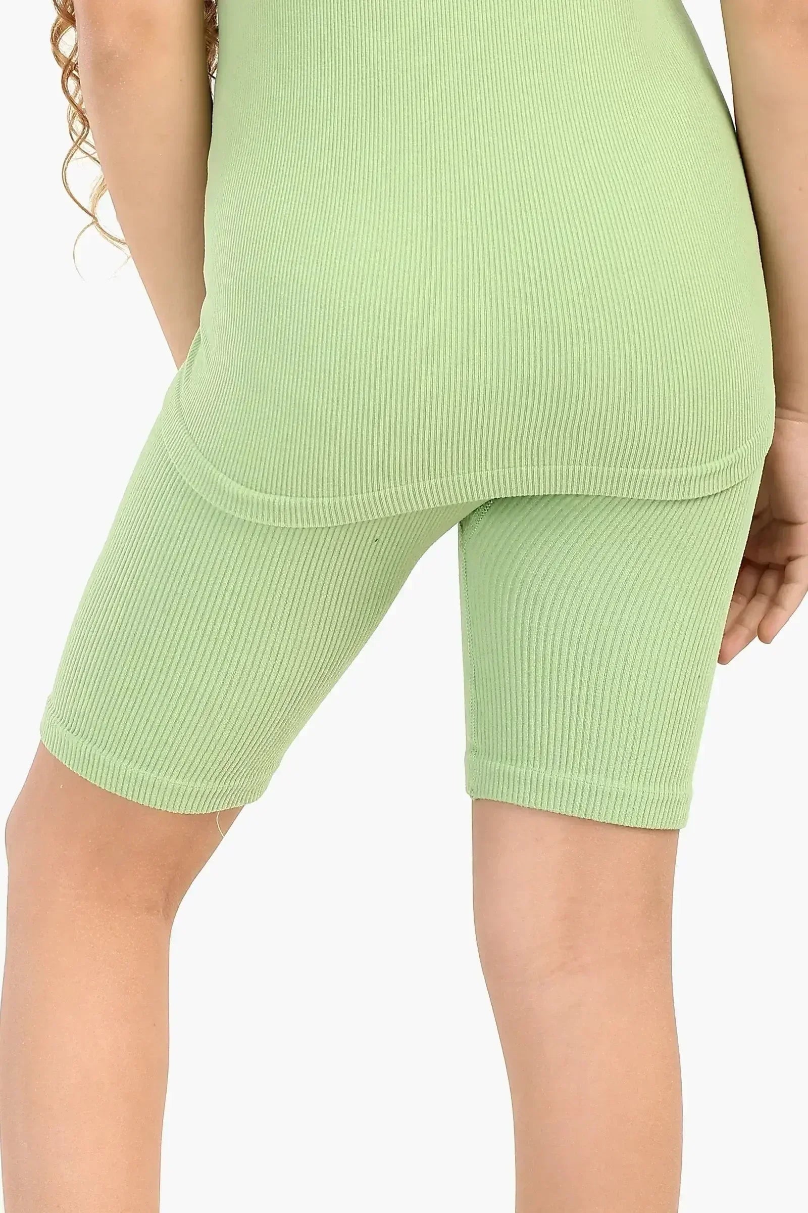 Carina - Girly Ribbed Cycling Shorts 3