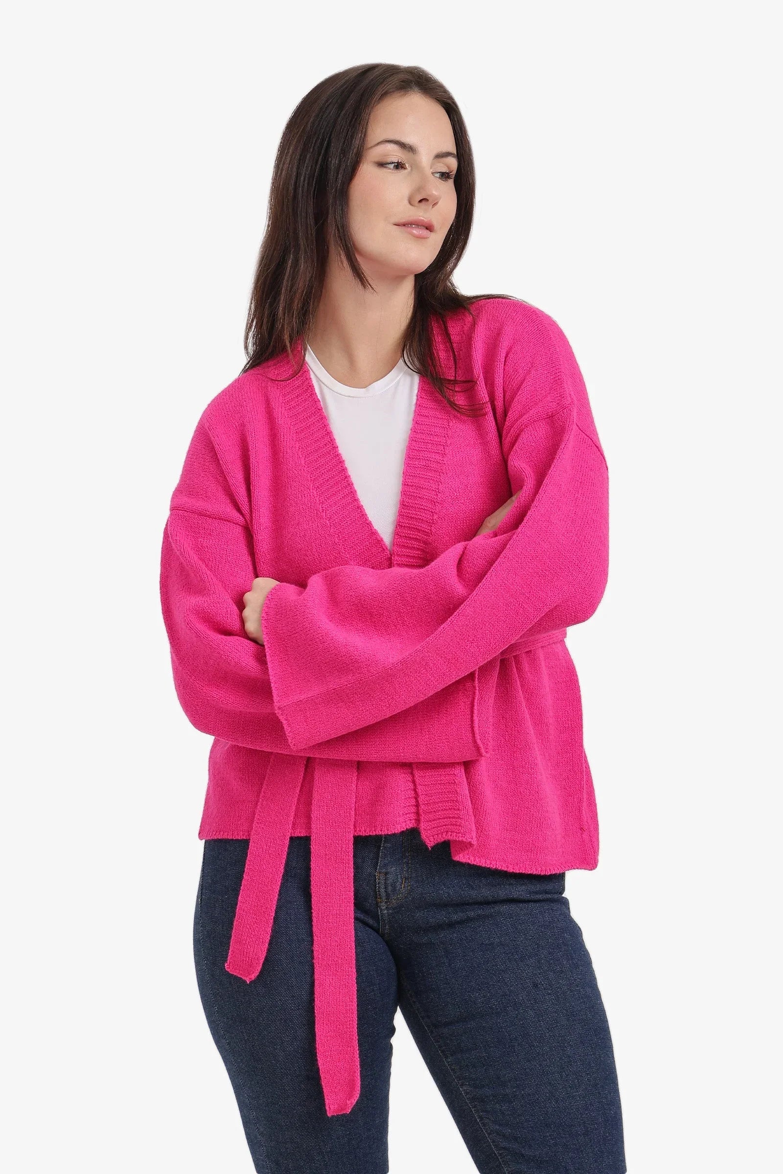 Carina - Ribbed-Trim Knit Cardigan 8