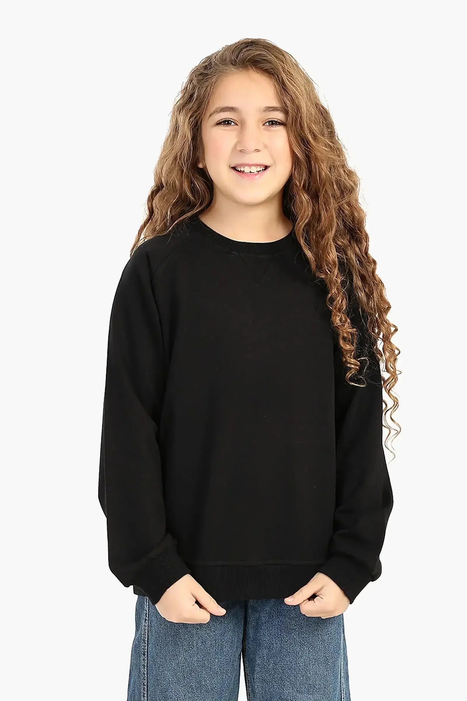 Carina - Girly Cozy Crew Neck Sweatshirt 1