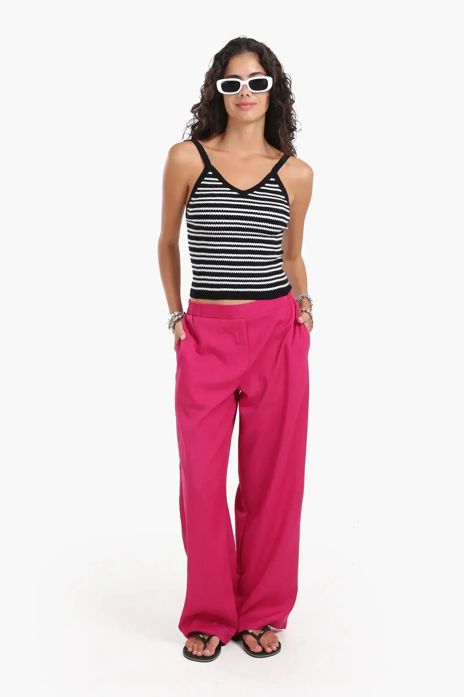 Carina - Slim Fit Striped Top 13