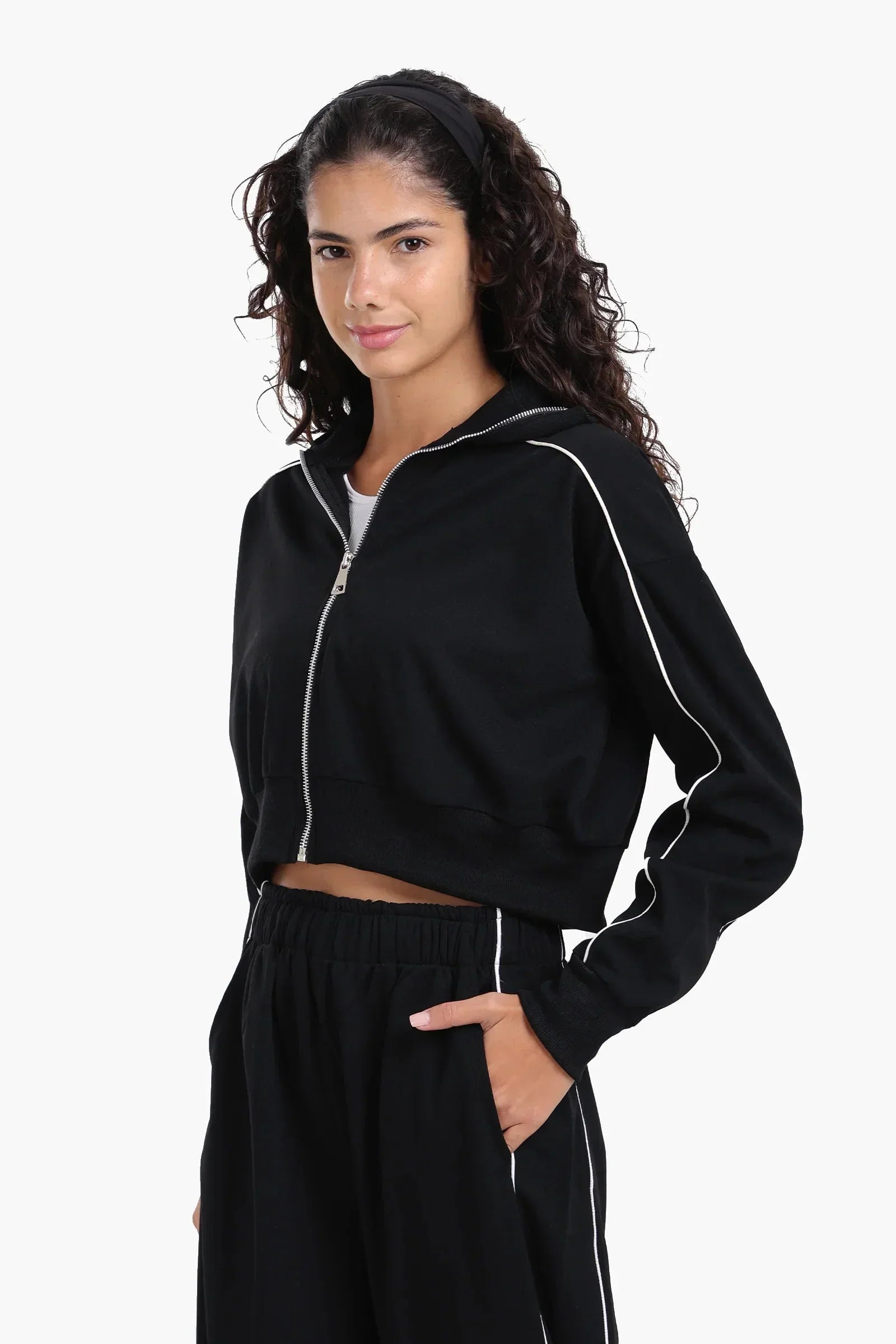 Carina - Lounge Jacket with Side Stripes 2