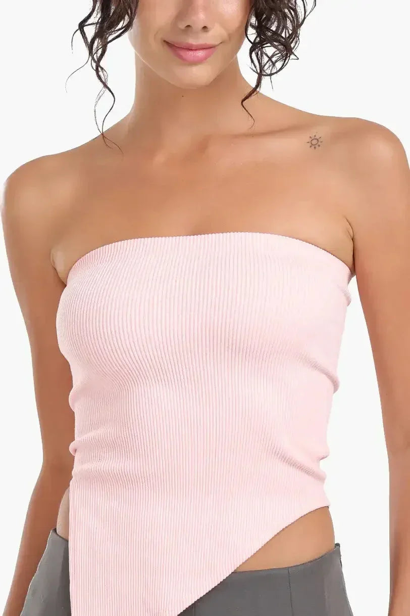 Carina - Asymmetrical Strapless Top 6