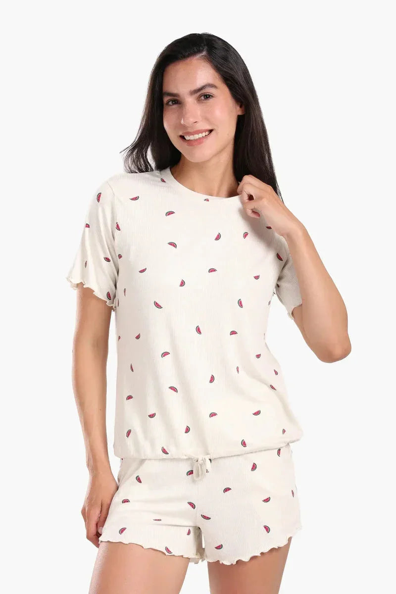 Carina - Watermelon Printed Pyjama Set 2
