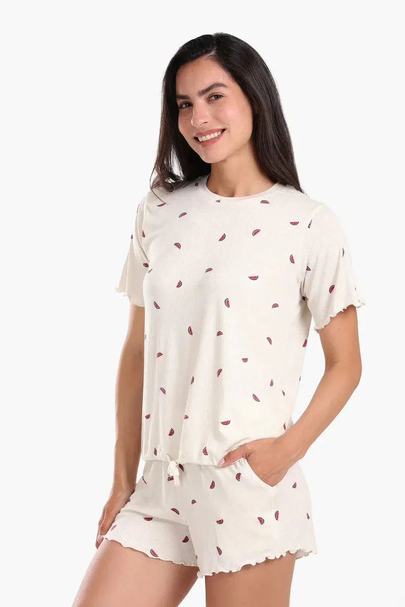 Carina - Watermelon Printed Pyjama Set 1