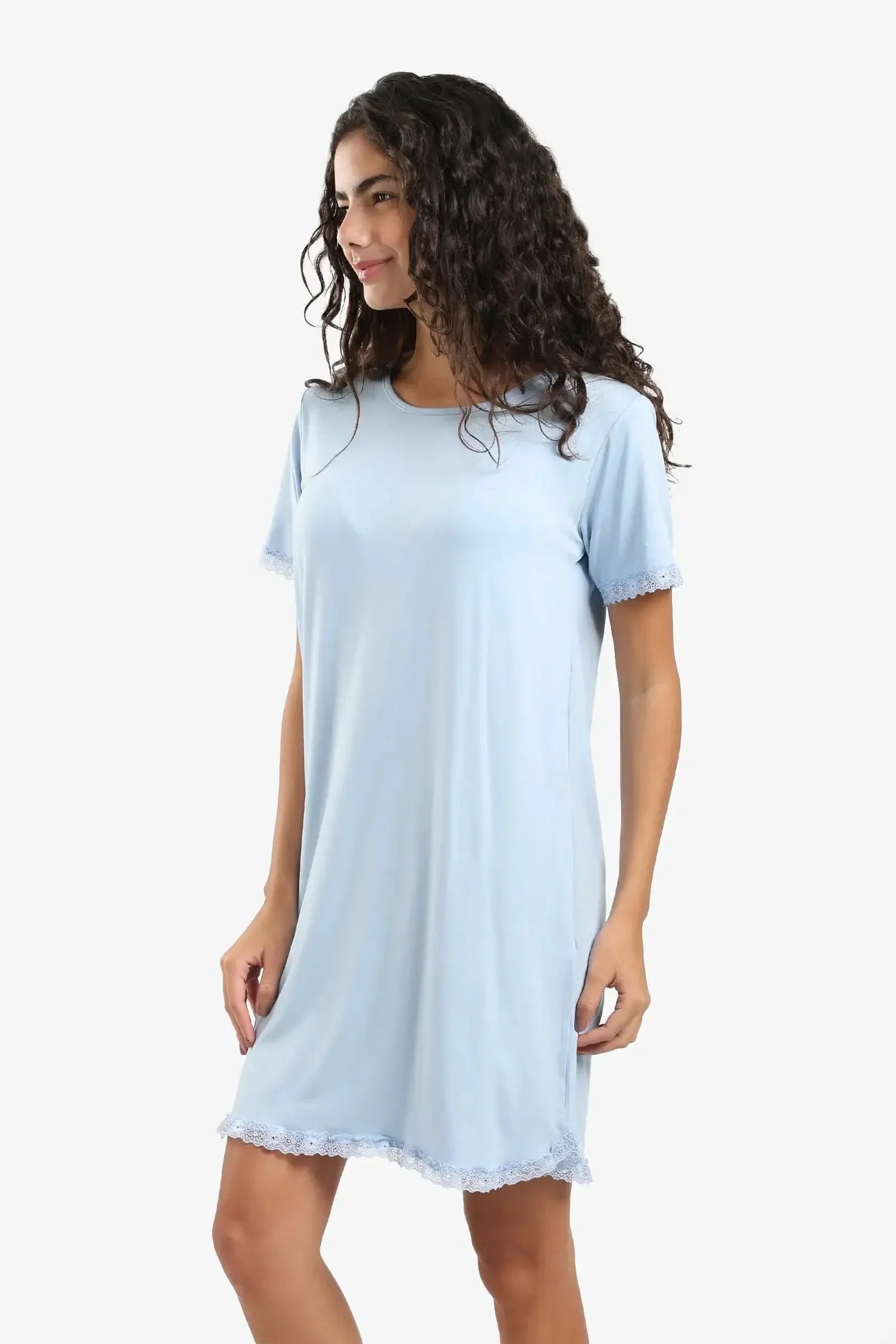 Carina - Lightweight Nightgown with Lace 2