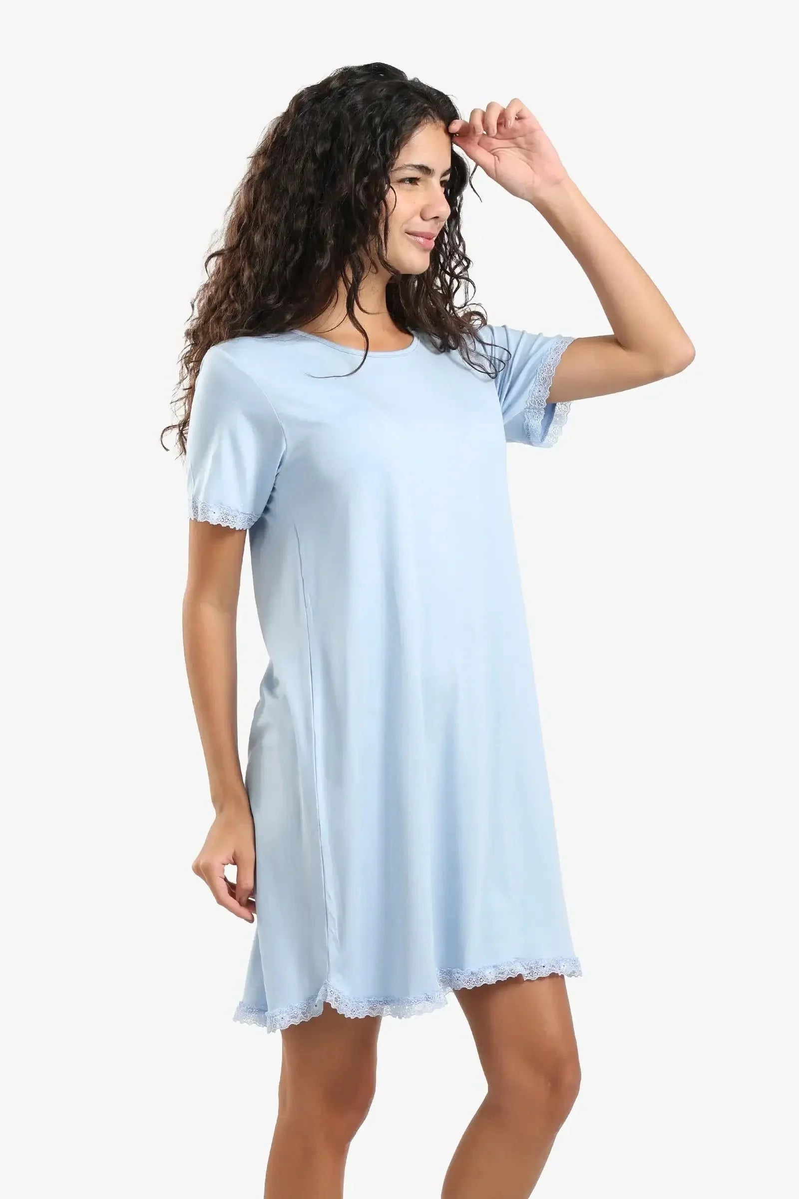 Carina - Lightweight Nightgown with Lace 16